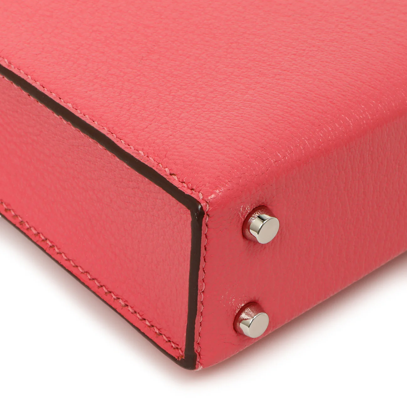 Hermes Rose Azalee Chevre Mysore Mini Verrou Chaine - Image 6