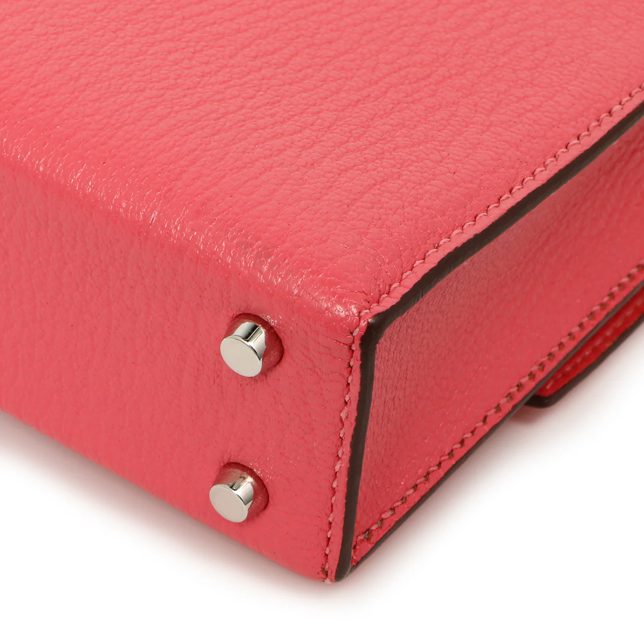 Hermes Rose Azalee Chevre Mysore Mini Verrou Chaine - Image 7