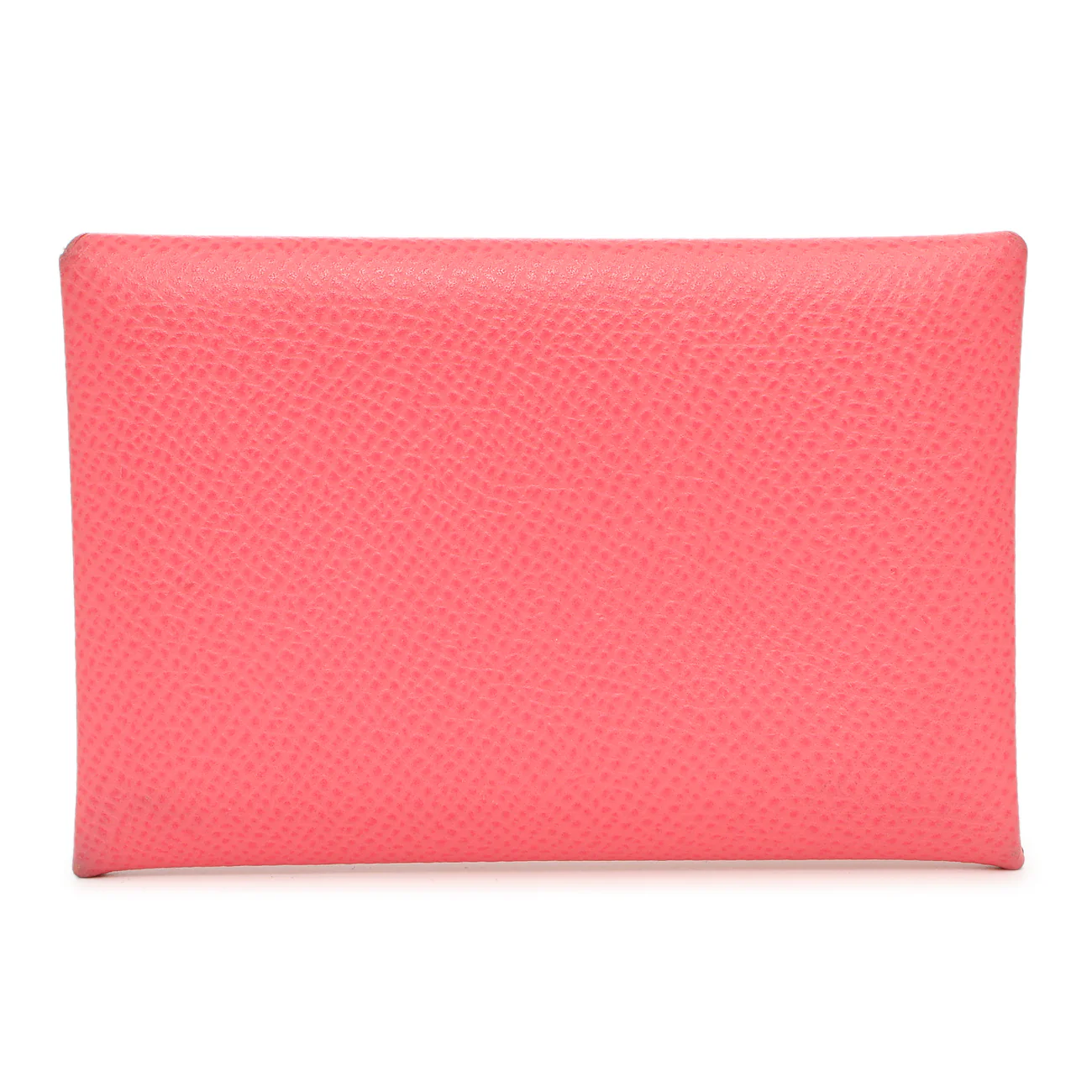Hermes Rose Azalee Epsom Calvi Card Case