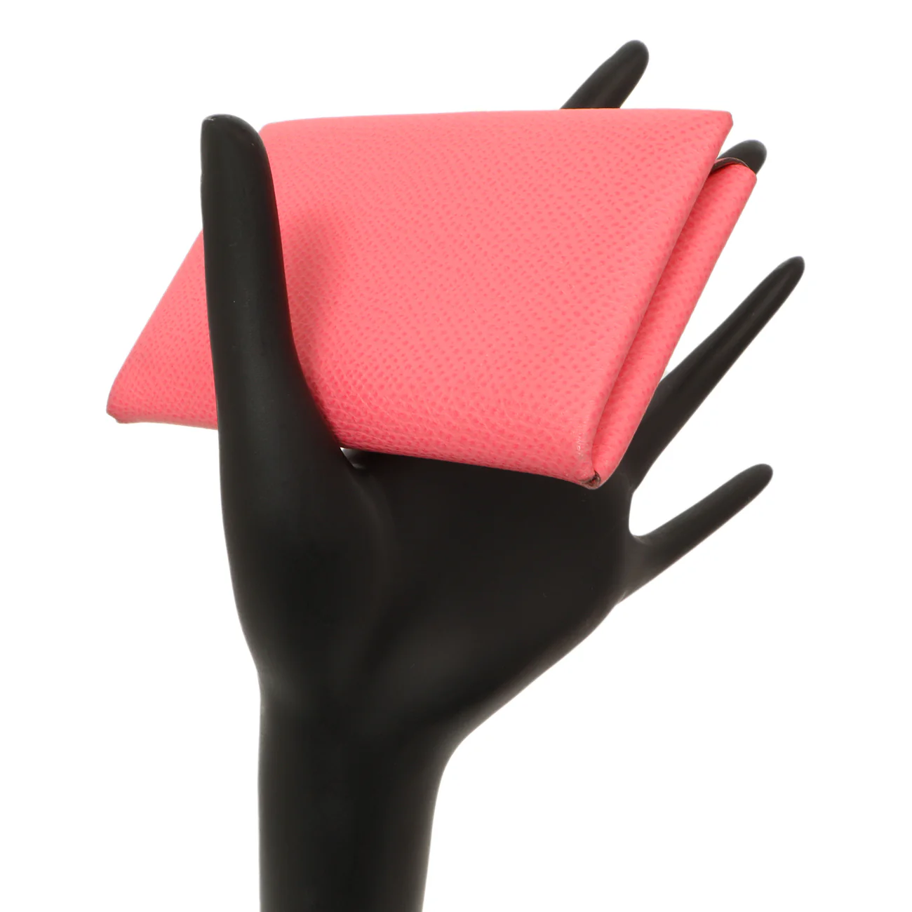 Hermes Rose Azalee Epsom Calvi Card Case - Image 11