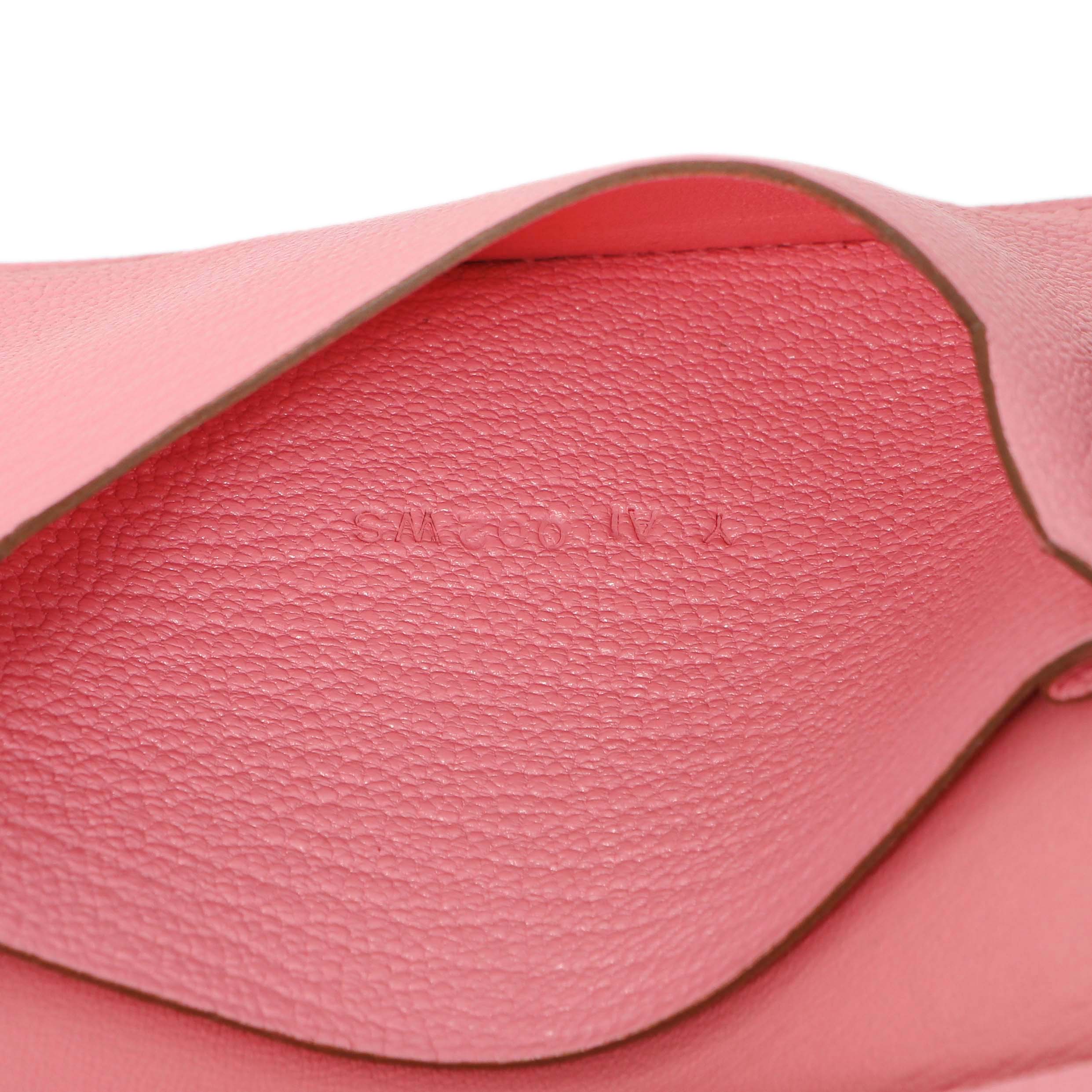 Hermes Rose Confetti Chevre Mysore Bearn Card Holder Wallet - Image 6