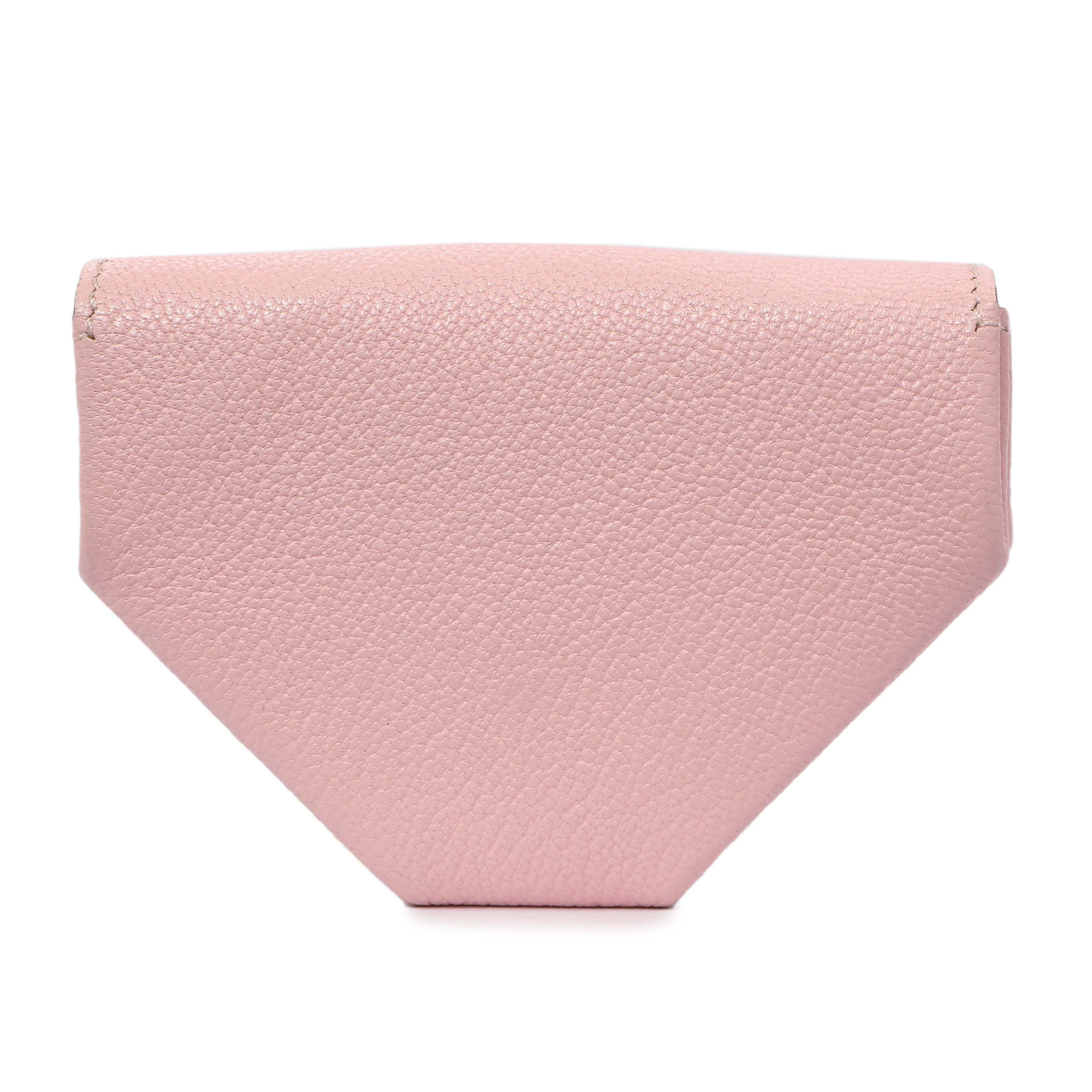 Hermes Rose Sakura Chevre 72 Coin Purse - Image 2