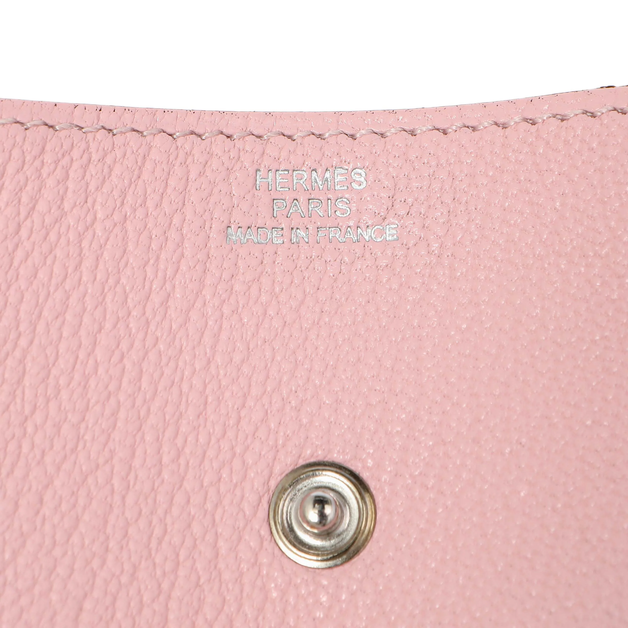 Hermes Rose Sakura Chevre 72 Coin Purse - Image 5
