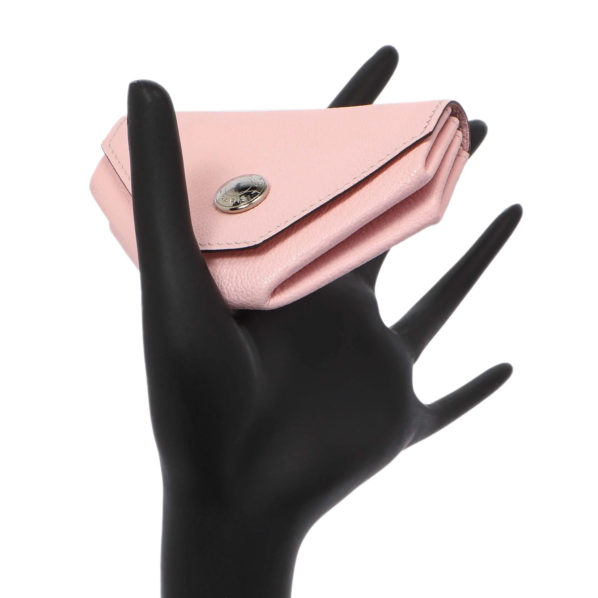 Hermes Rose Sakura Chevre 72 Coin Purse - Image 9
