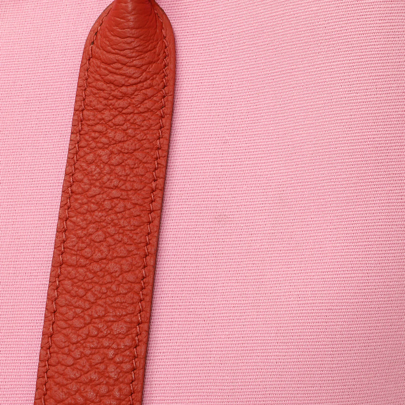 Hermes Rose Sakura Rouge Duchesse Toile Militaire Vache Country Garden Party 30 TPM - Image 4