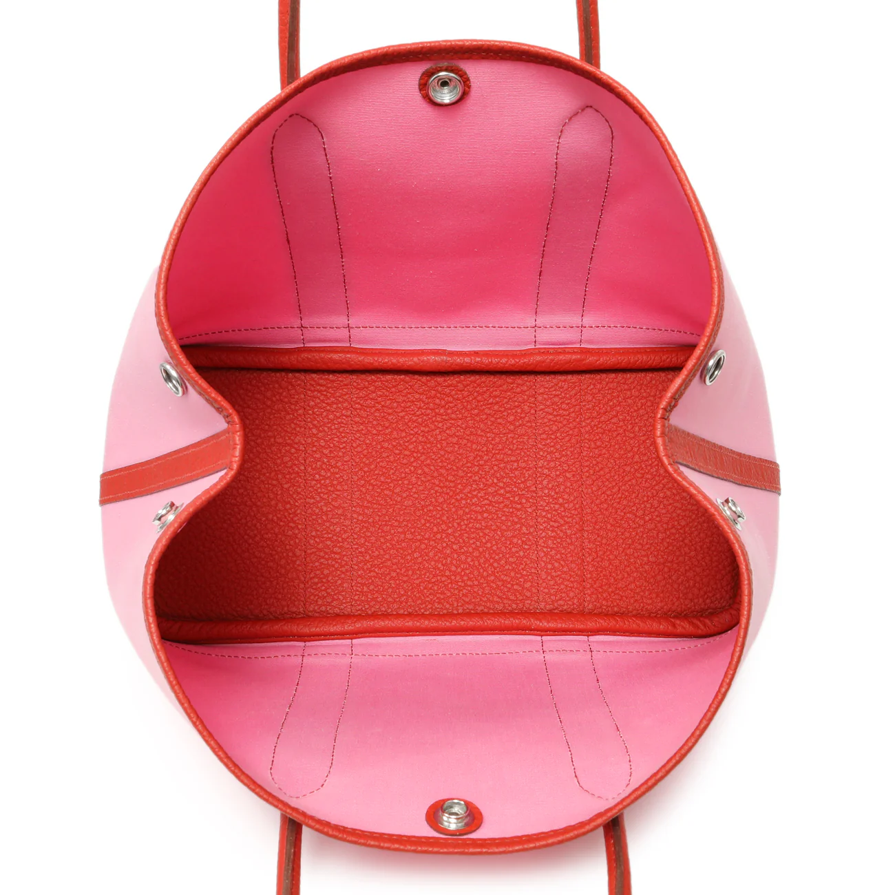 Hermes Rose Sakura Rouge Duchesse Toile Militaire Vache Country Garden Party 30 TPM - Image 5