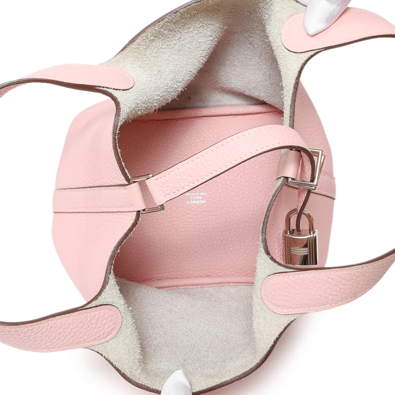 Hermes Rose Sakura Taurillon Clemence Picotin Lock 18 - Image 4