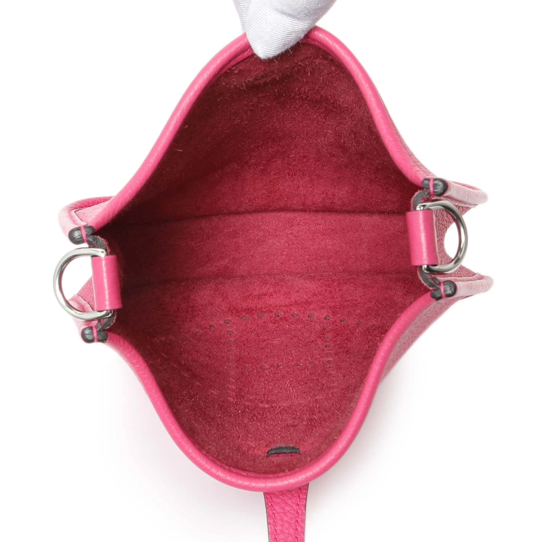 Hermes Rose Shocking Clemence Evelyne TPM - Image 8