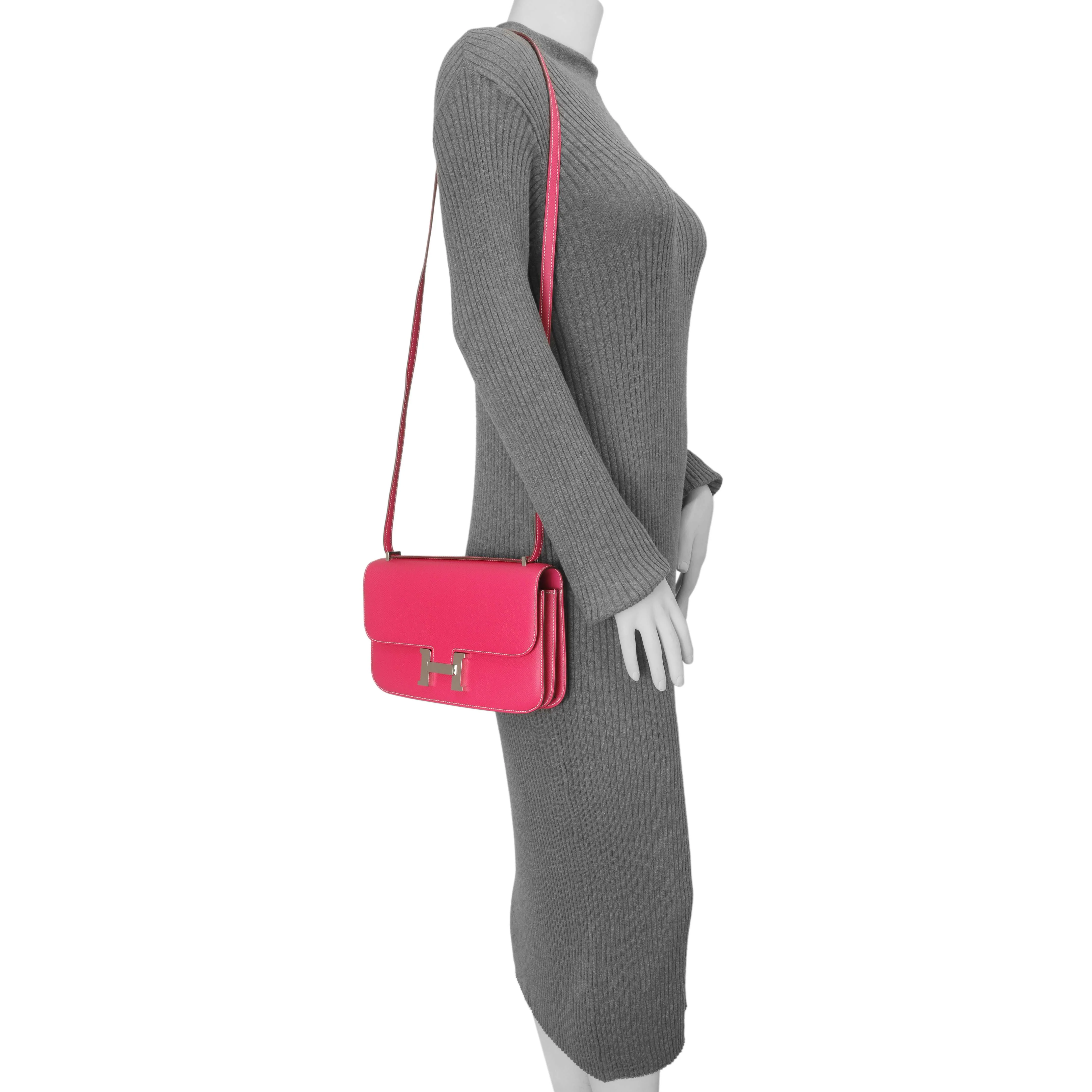 Hermes Rose Tyrien Epsom Constance Elan 25 - Image 8