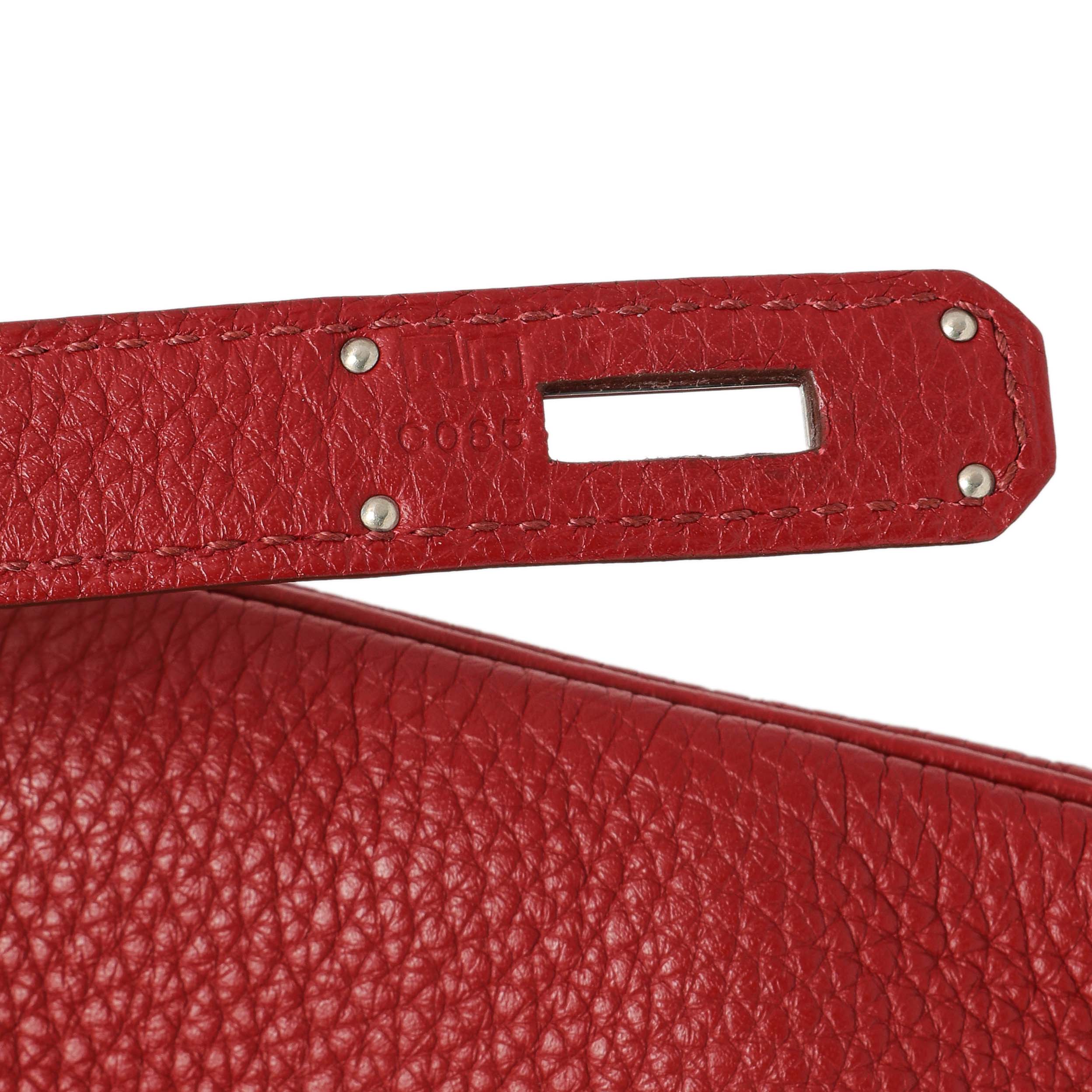 Hermes Rouge Garance Togo Kelly Retourne 32 - Image 10