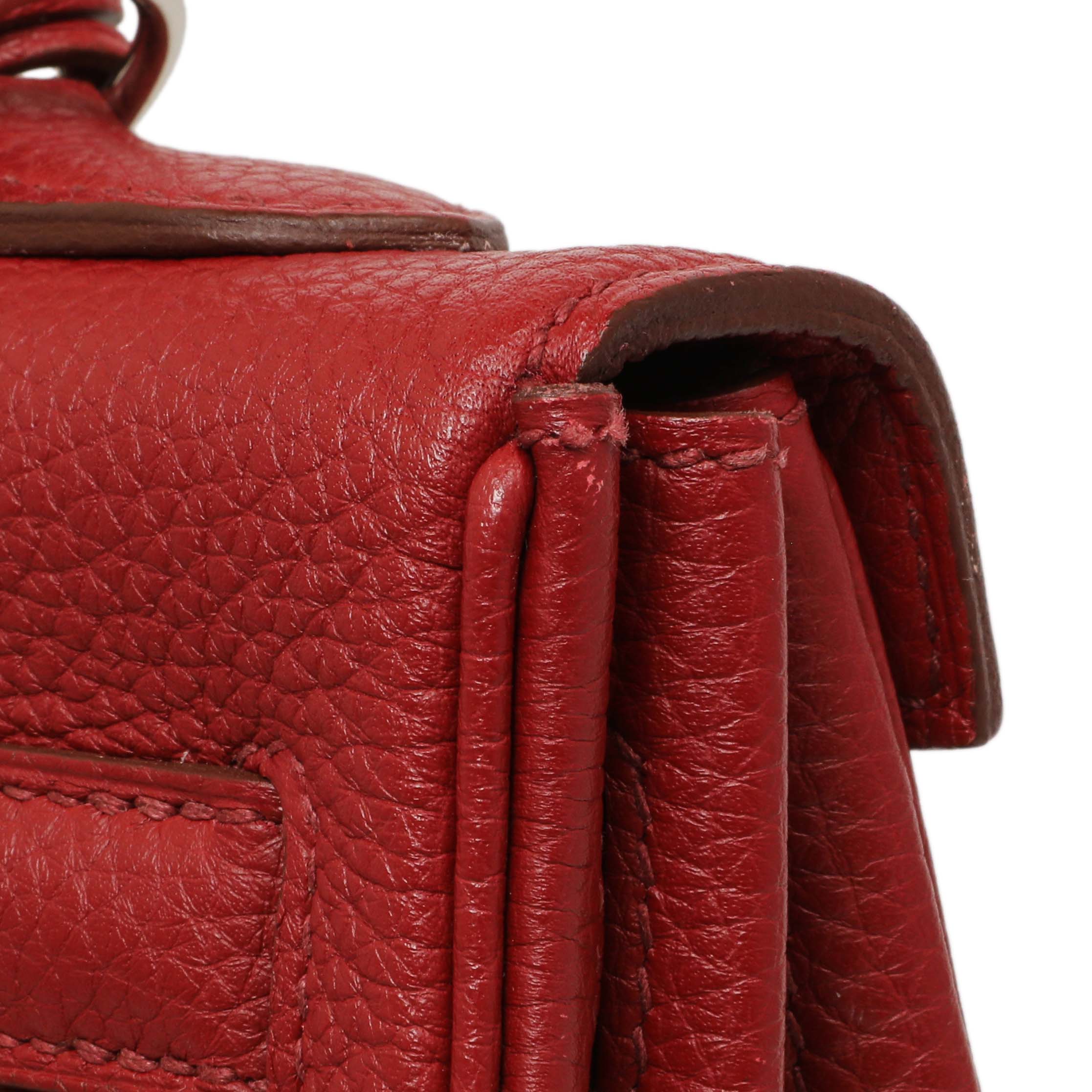 Hermes Rouge Garance Togo Kelly Retourne 32 - Image 11