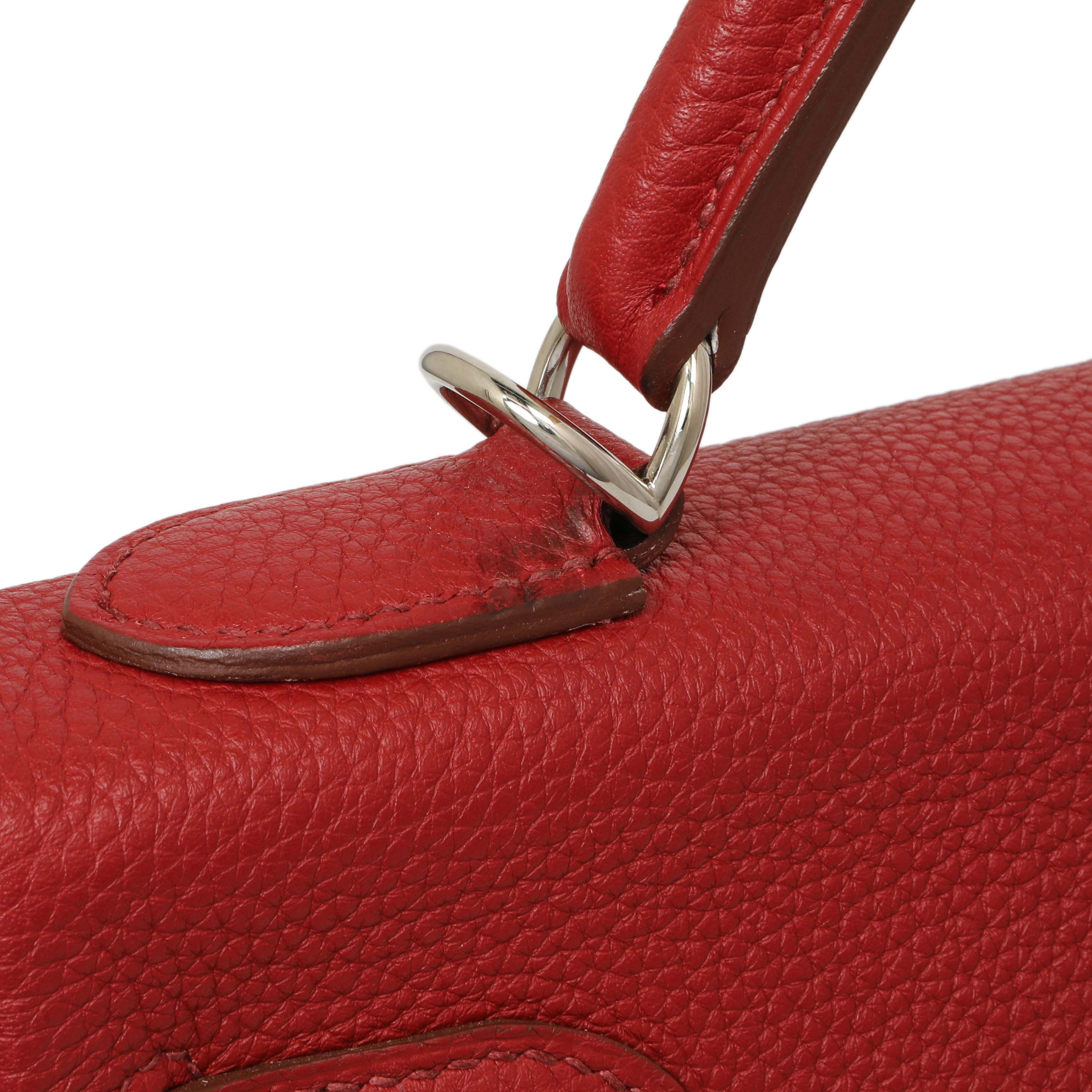 Hermes Rouge Garance Togo Kelly Retourne 32 - Image 12