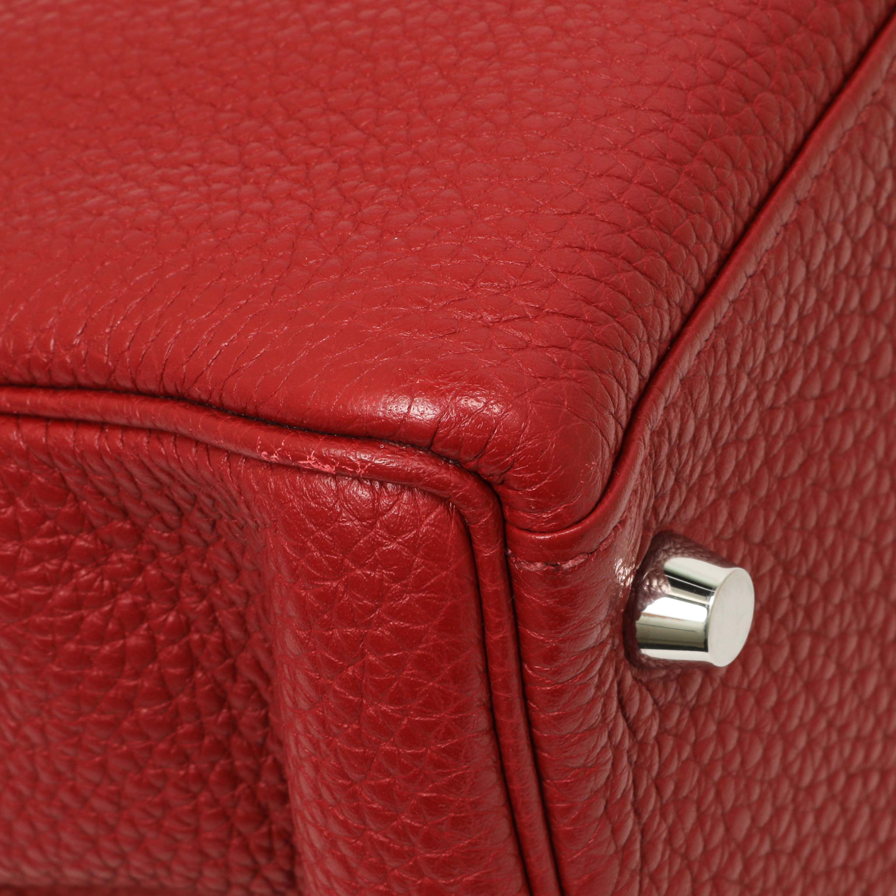 Hermes Rouge Garance Togo Kelly Retourne 32 - Image 4