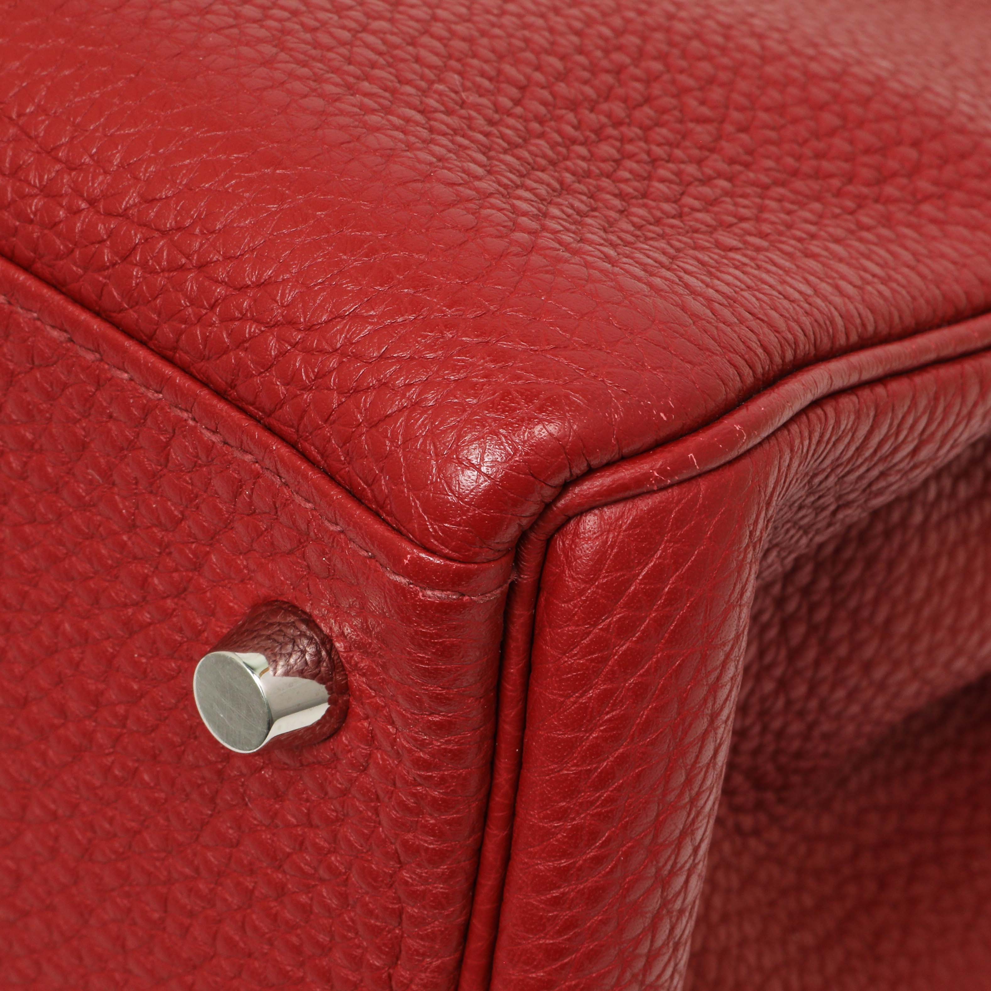 Hermes Rouge Garance Togo Kelly Retourne 32 - Image 5
