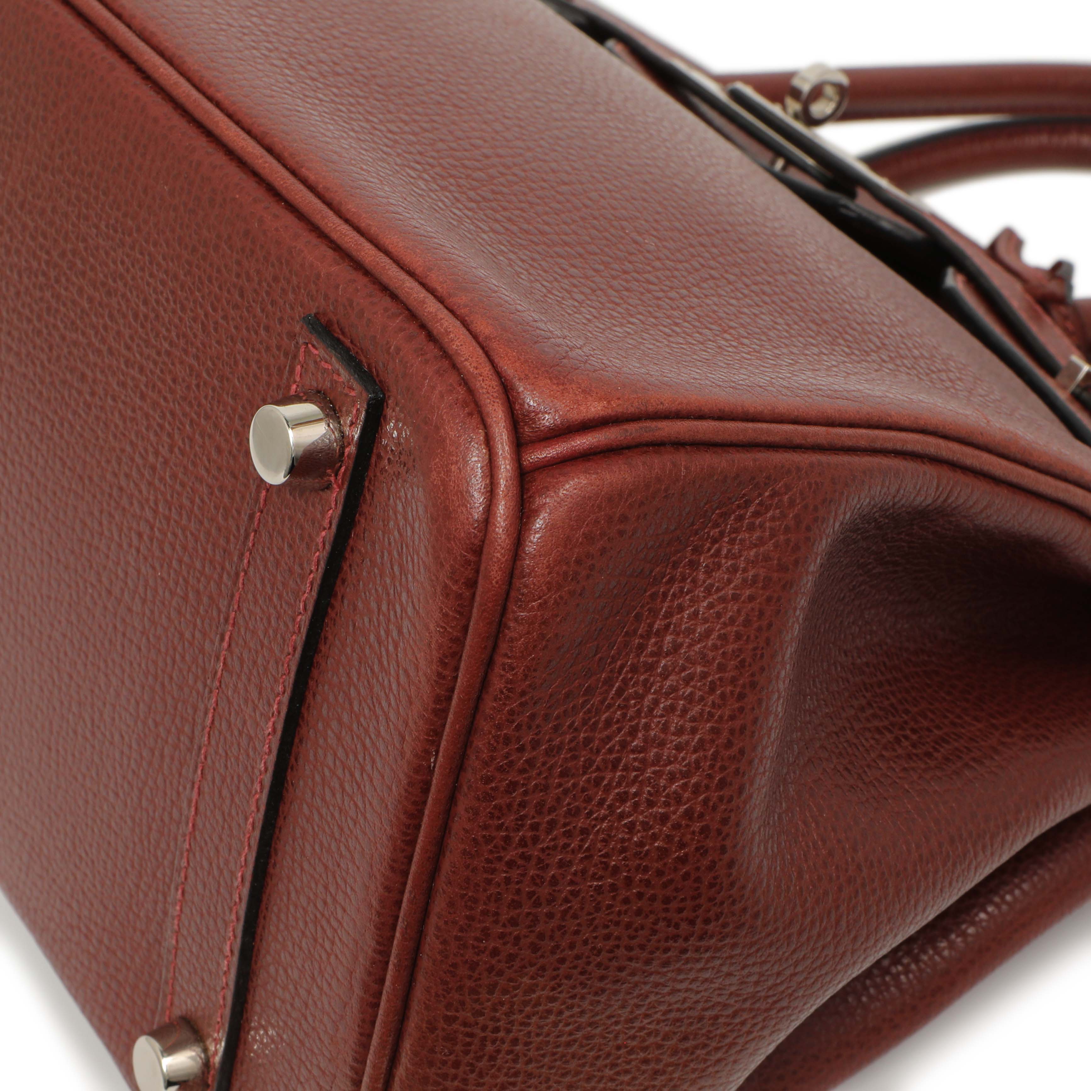 Hermes Rouge H Ardennes Birkin 30 - Image 5
