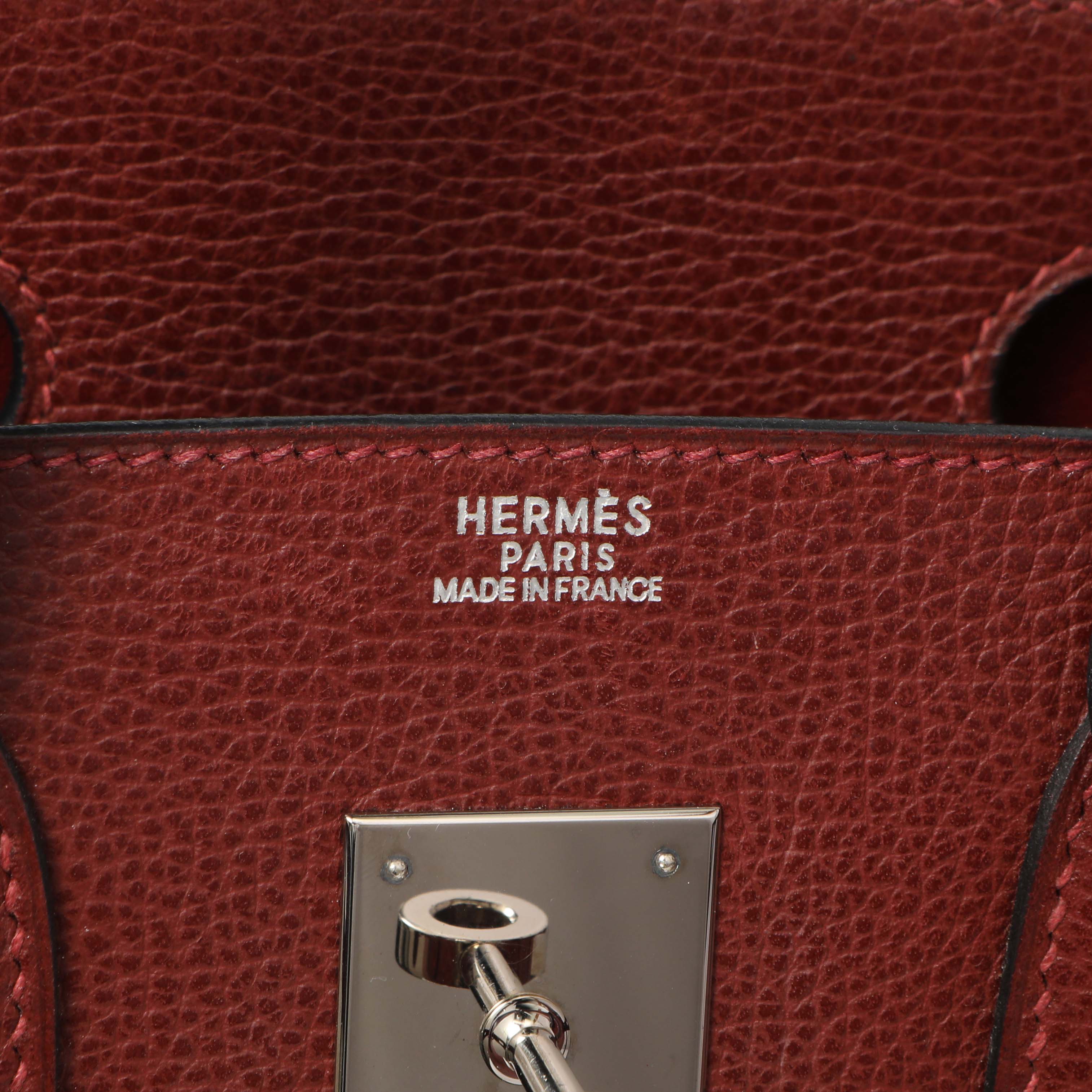 Hermes Rouge H Ardennes Birkin 30 - Image 9