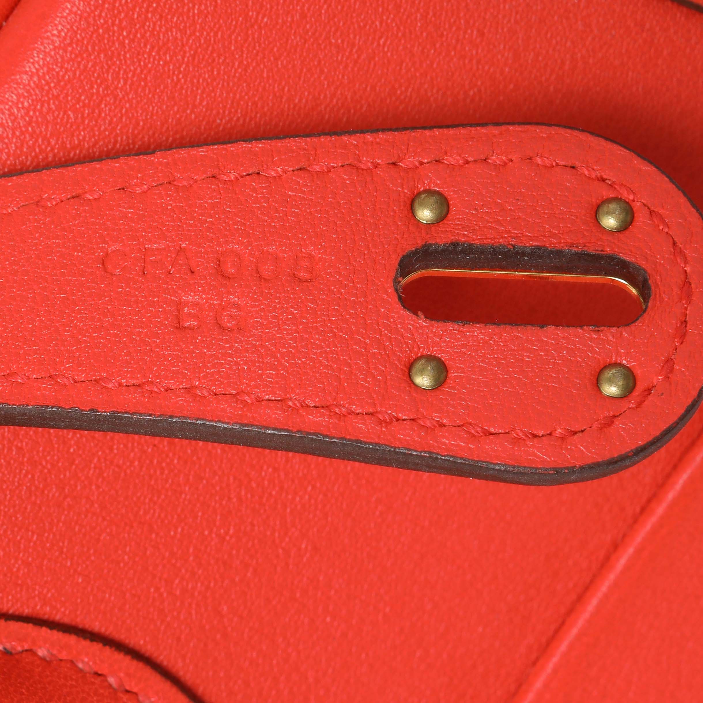 Hermes Rouge Tomate Swift Lindy 26 - Image 6