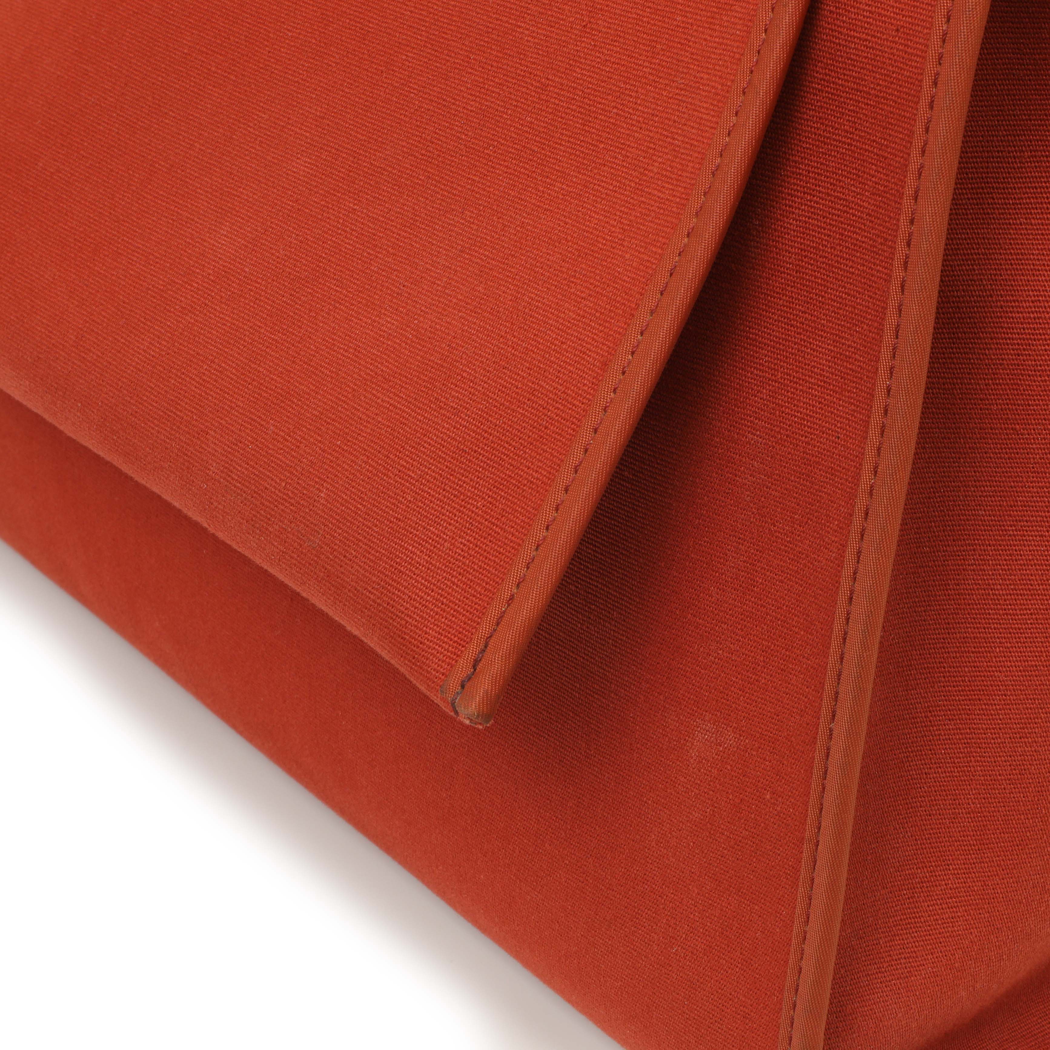 Hermes Rouge Venetian Toile Vache Hunter Herbag Zip 39 - Image 14