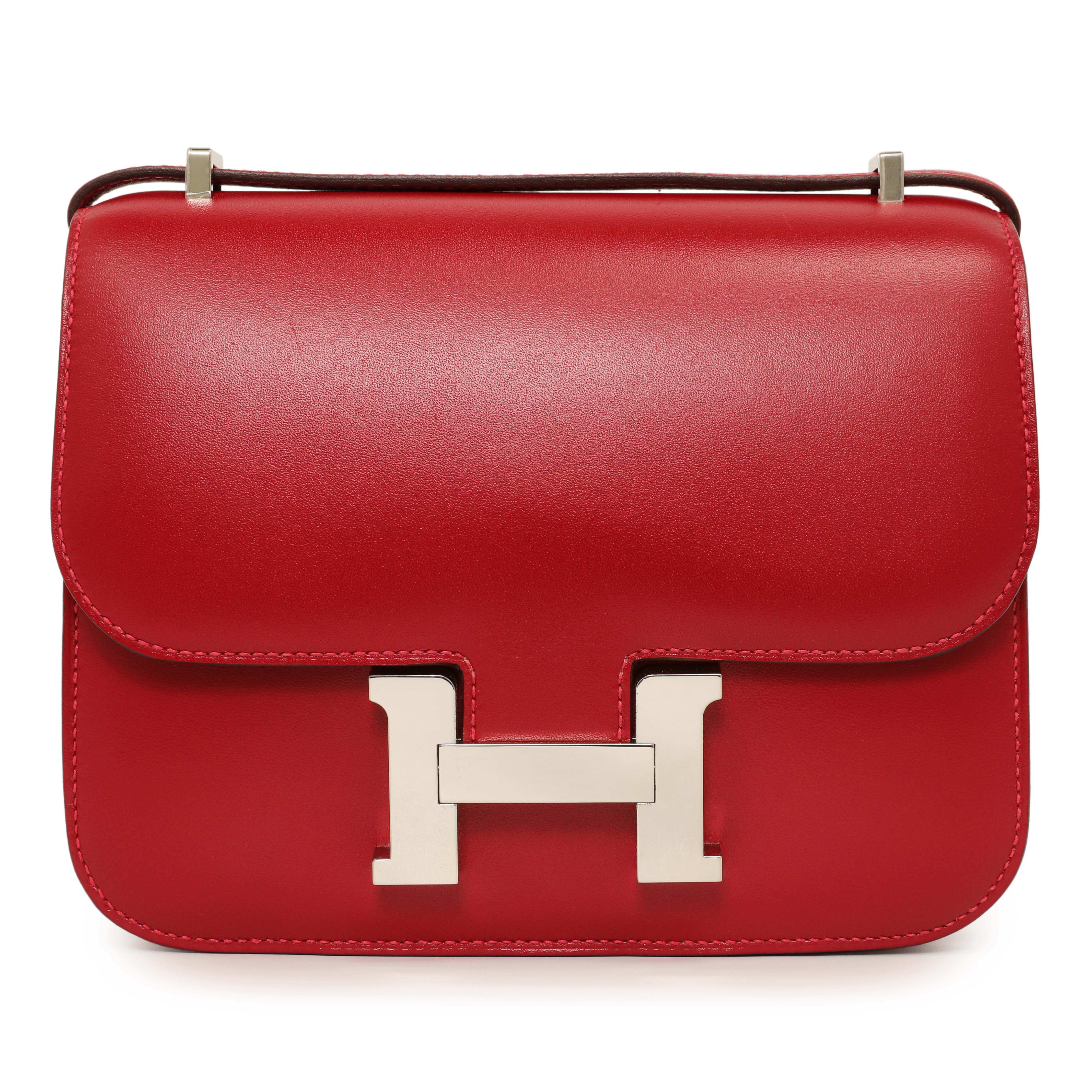 Hermes Rouge Vif Tadelakt Constance 18 - Image 2