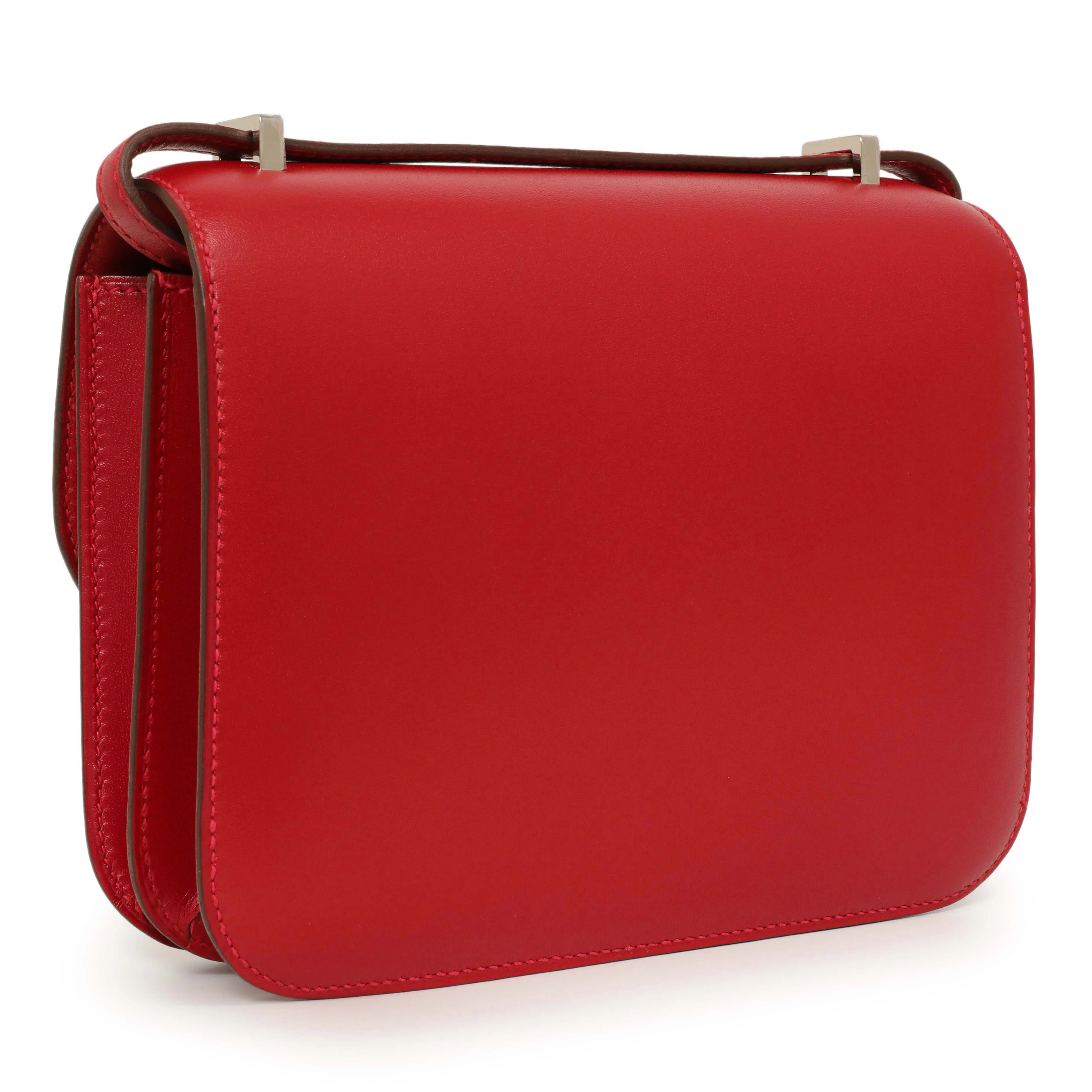 Hermes Rouge Vif Tadelakt Constance 18 - Image 3
