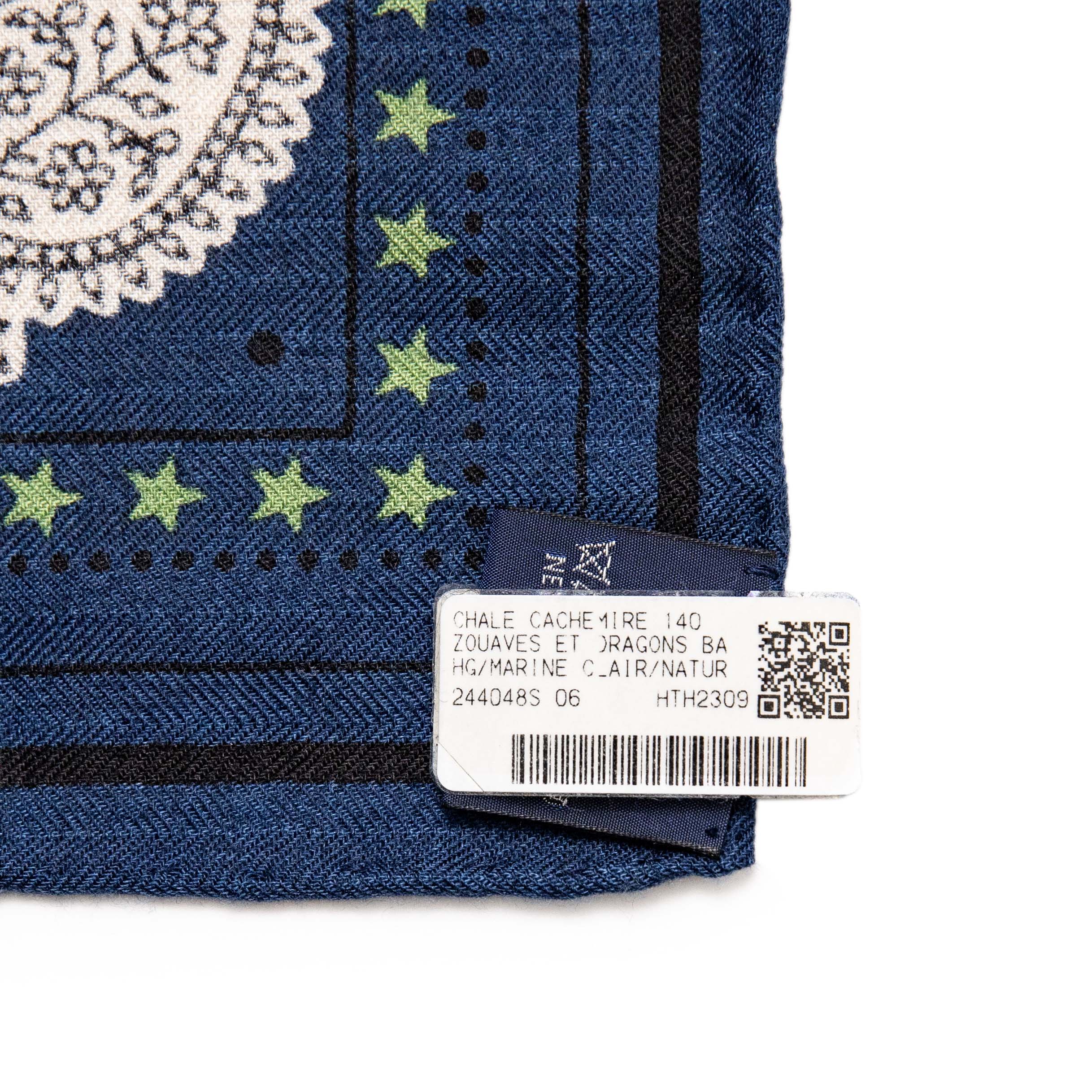 Hermes Silk Cashmere Zouaves et Dragons Scarf 140 - Image 4