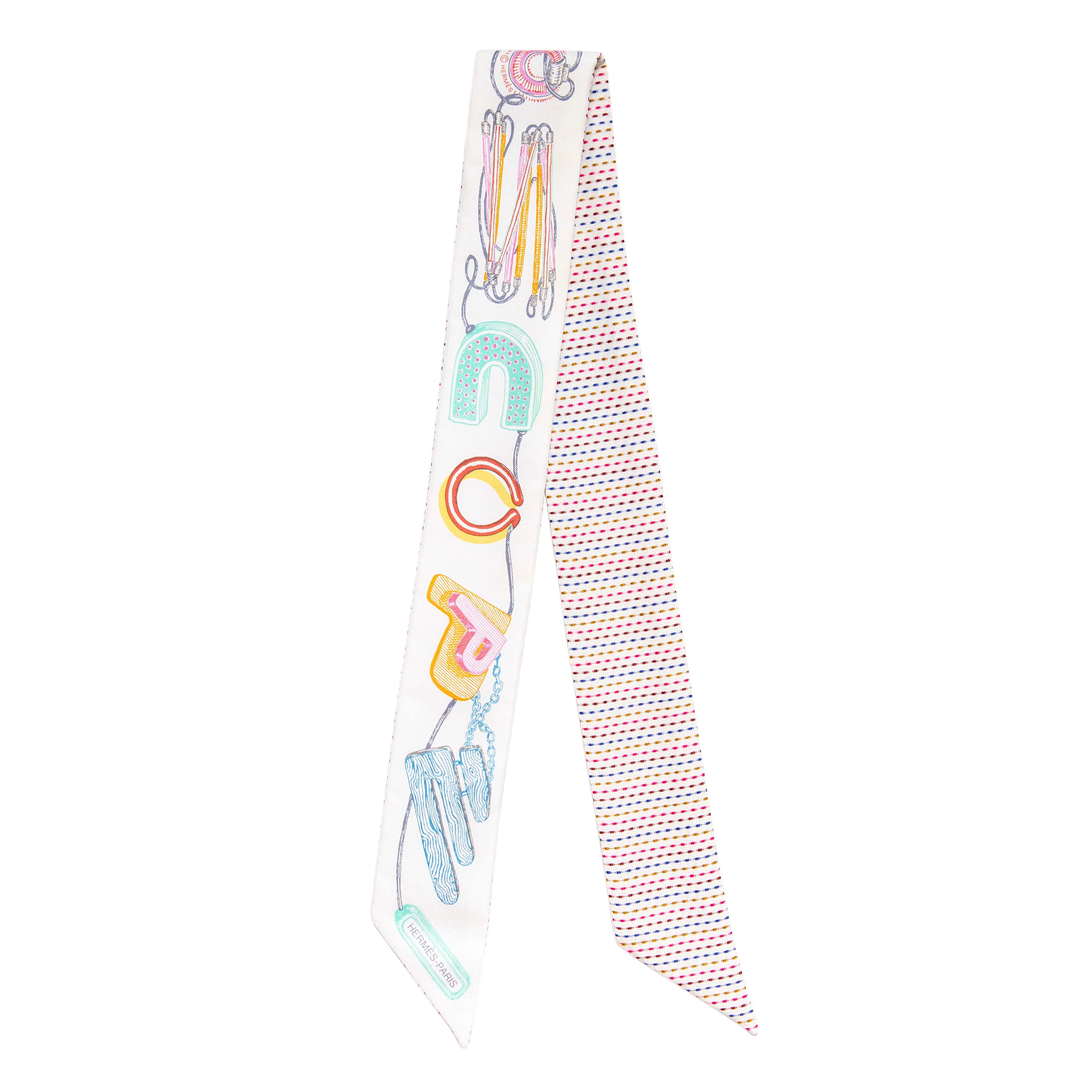 Hermes Silk Chevaloscope Twilly