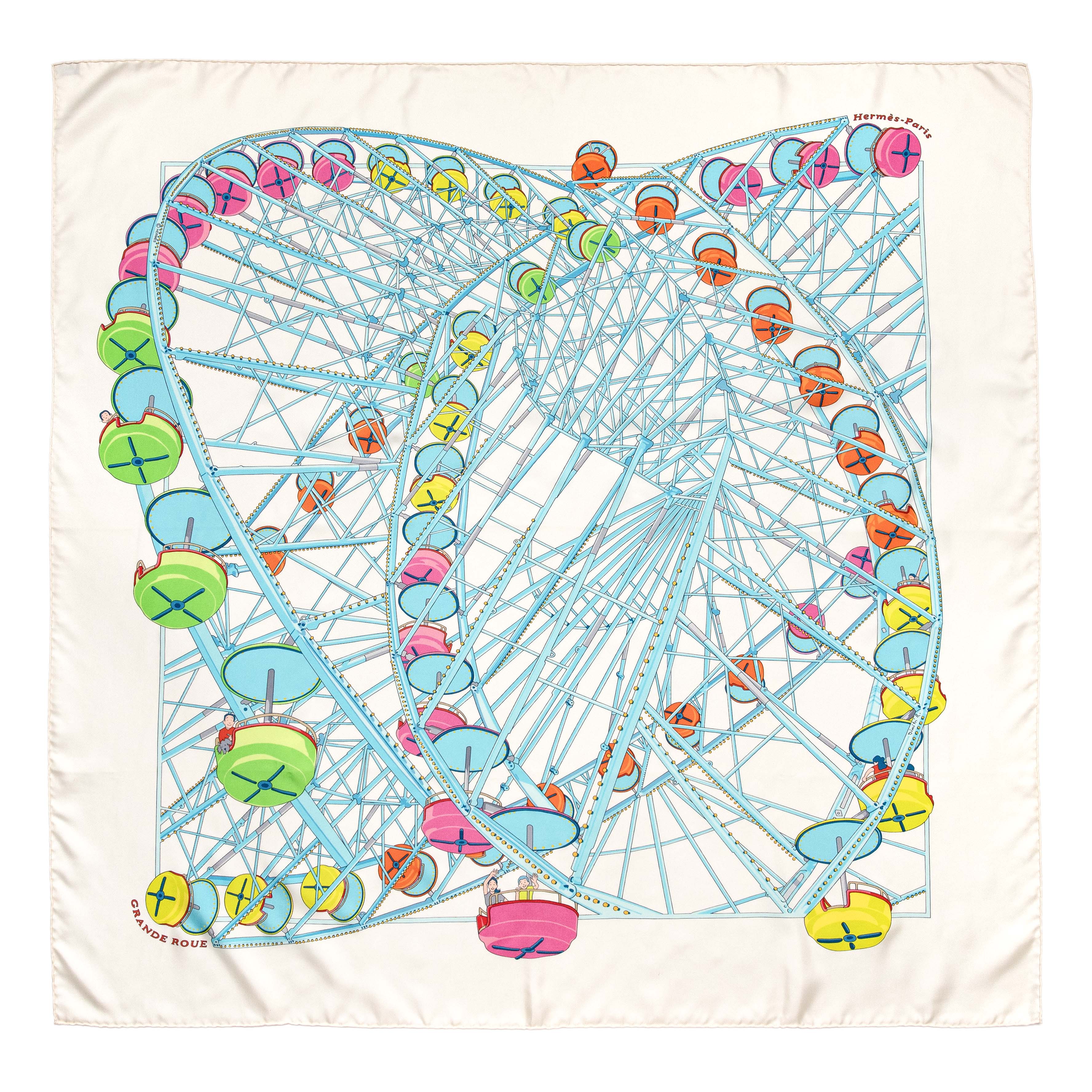 Hermes Silk Grande Roue Scarf 90 - Image 2