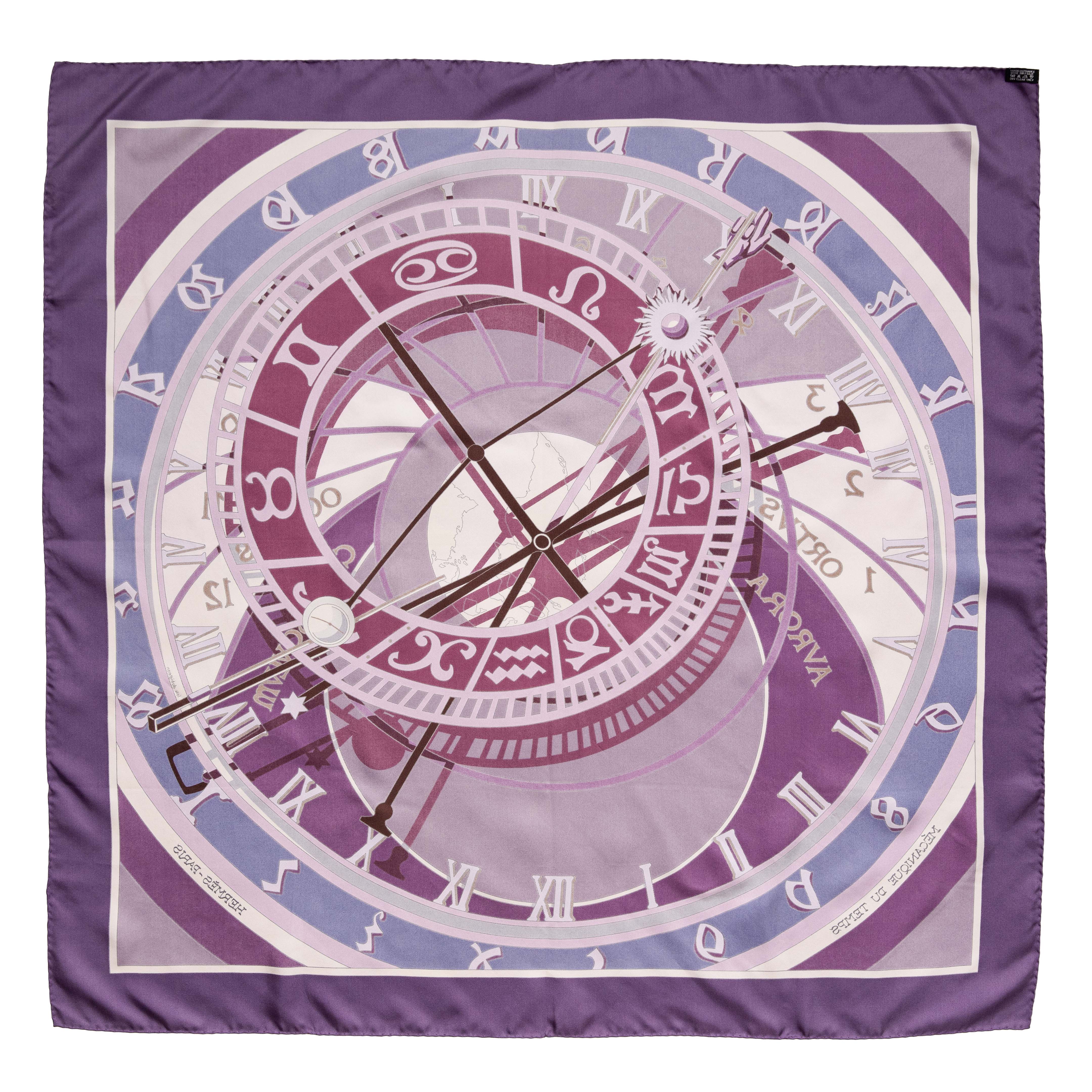 Hermes Silk Mecanique du Temps Scarf 90 - Image 3