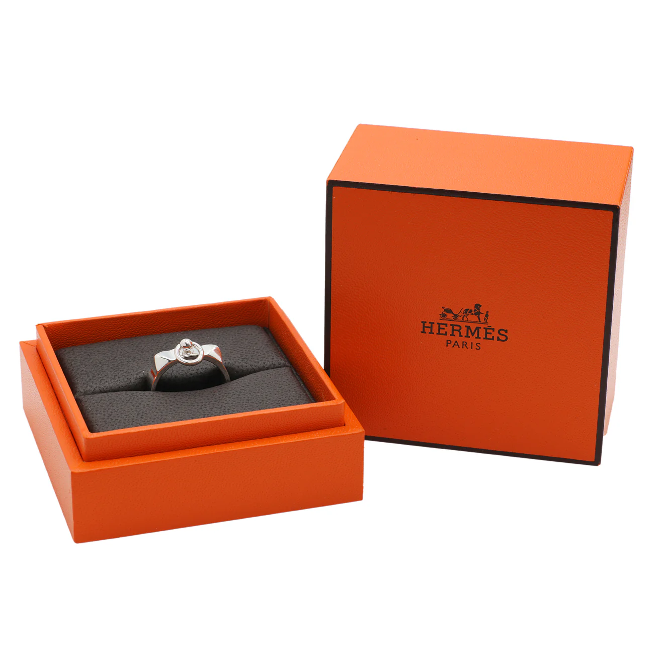 Hermes Sterling Silver Collier De Chien Ring - Image 4