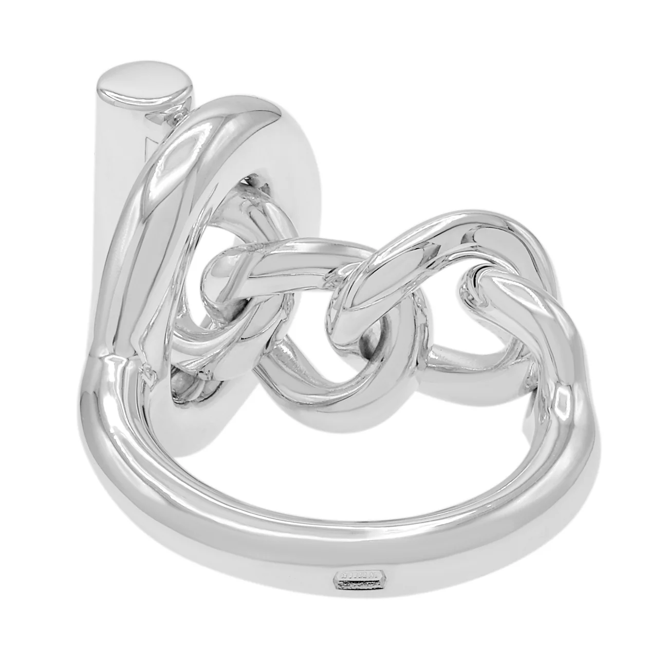 Hermes Sterling Silver Croisette Ring - Image 2