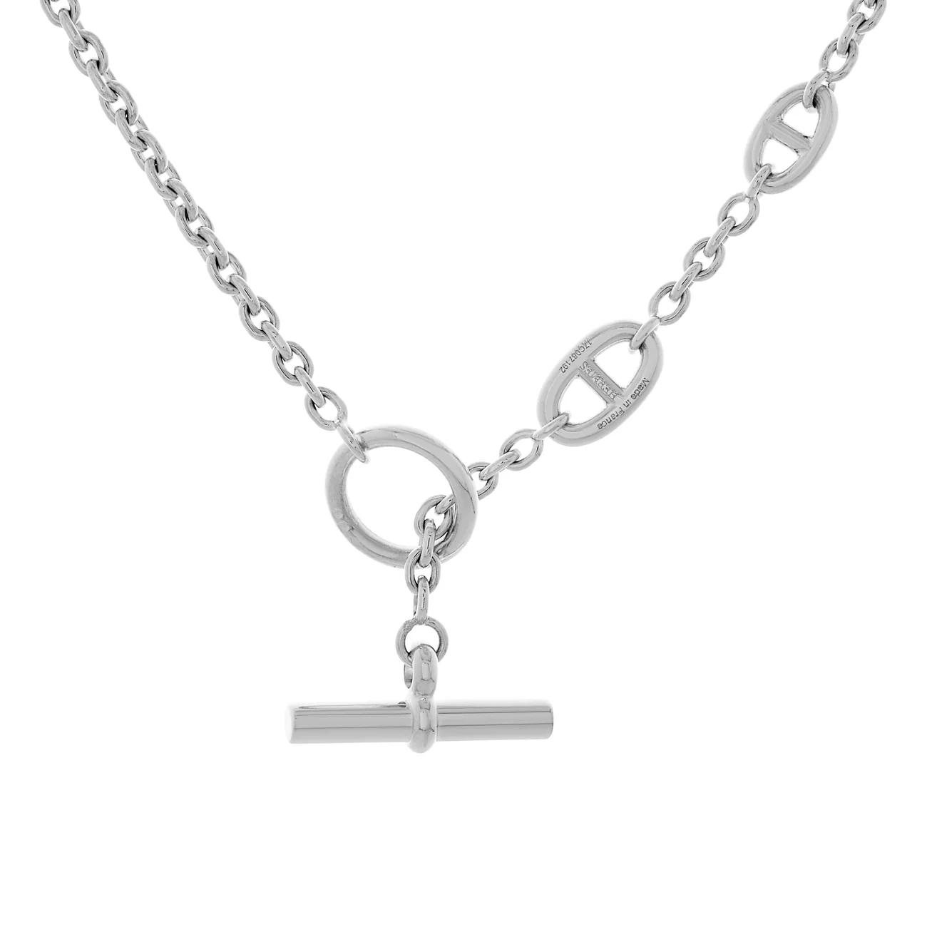 Hermes Sterling Silver Farandole Long Necklace 80 - Image 2