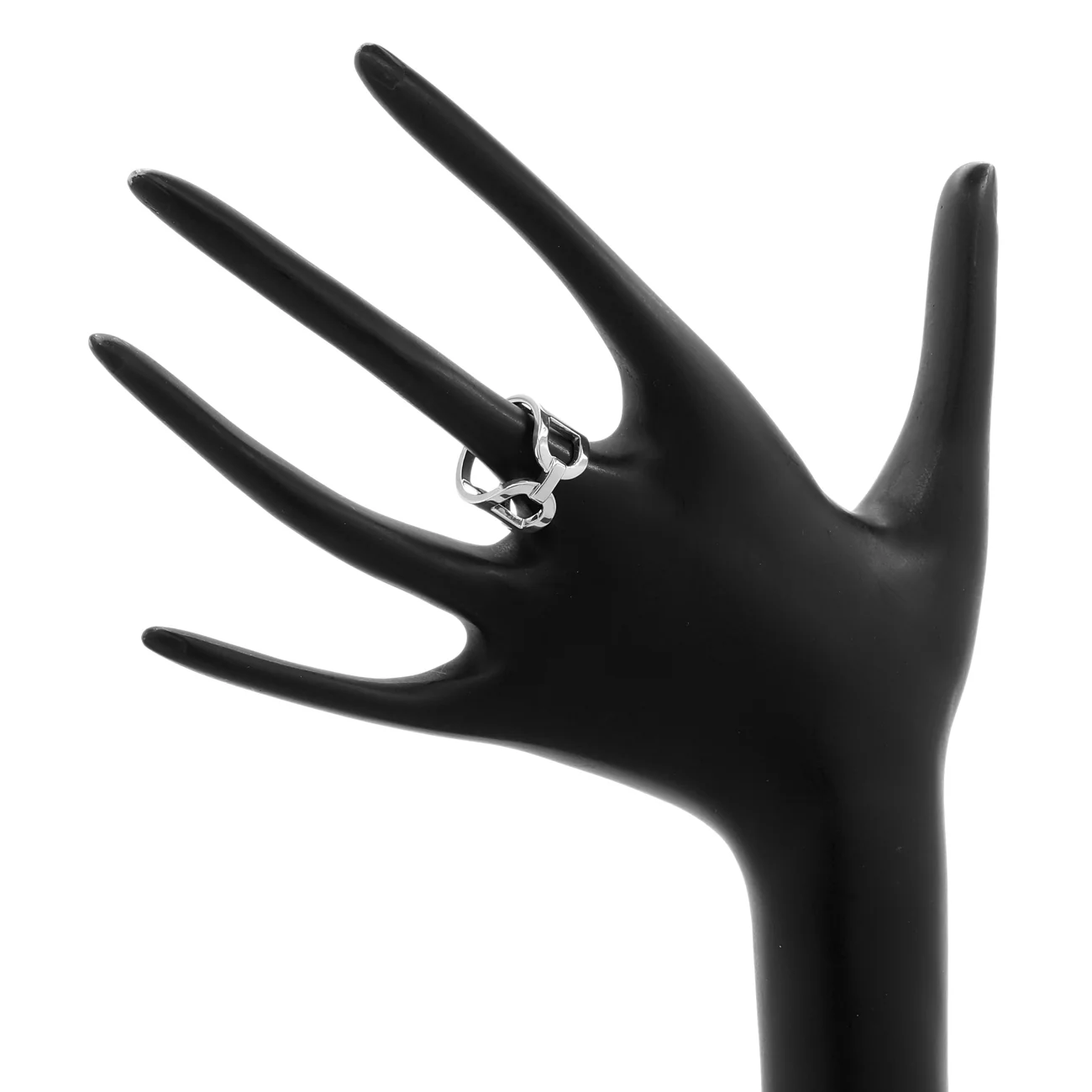 Hermes Sterling Silver Medium Ever Chaine D'Ancre Ring - Image 3
