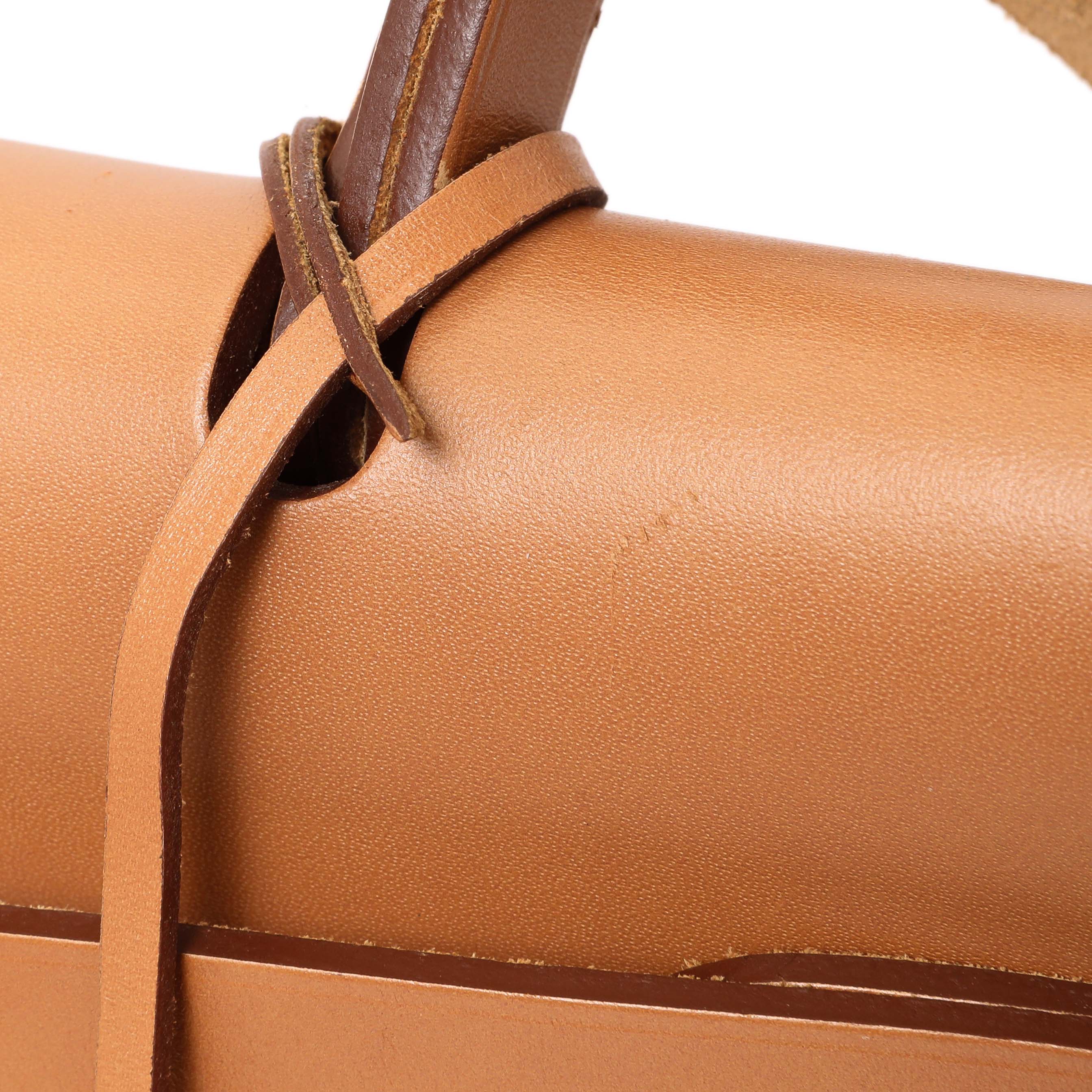 Hermes Vache Hunter Toile Herbag Zip 31 - Image 12