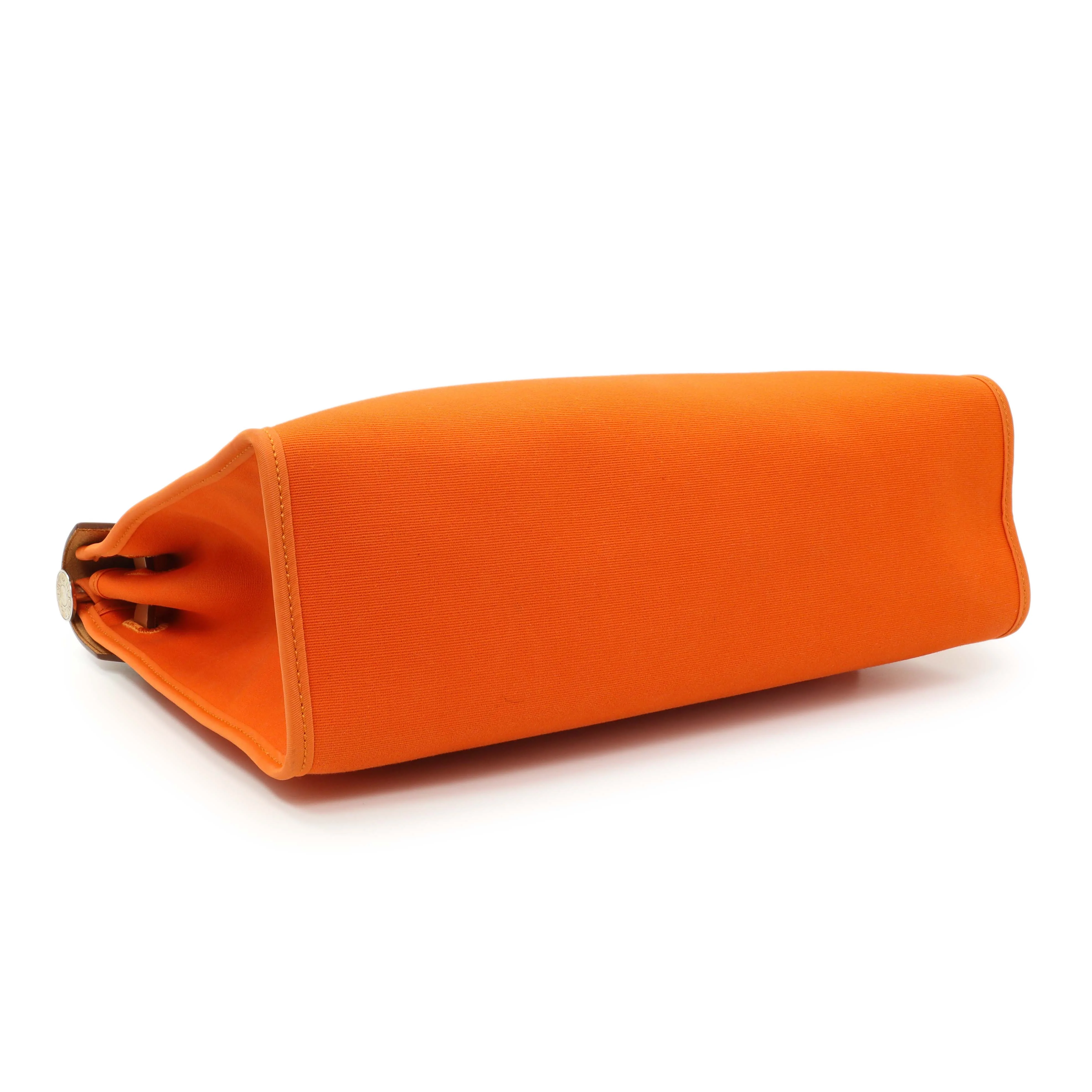 Hermes Vache Hunter Toile Herbag Zip 31 - Image 3