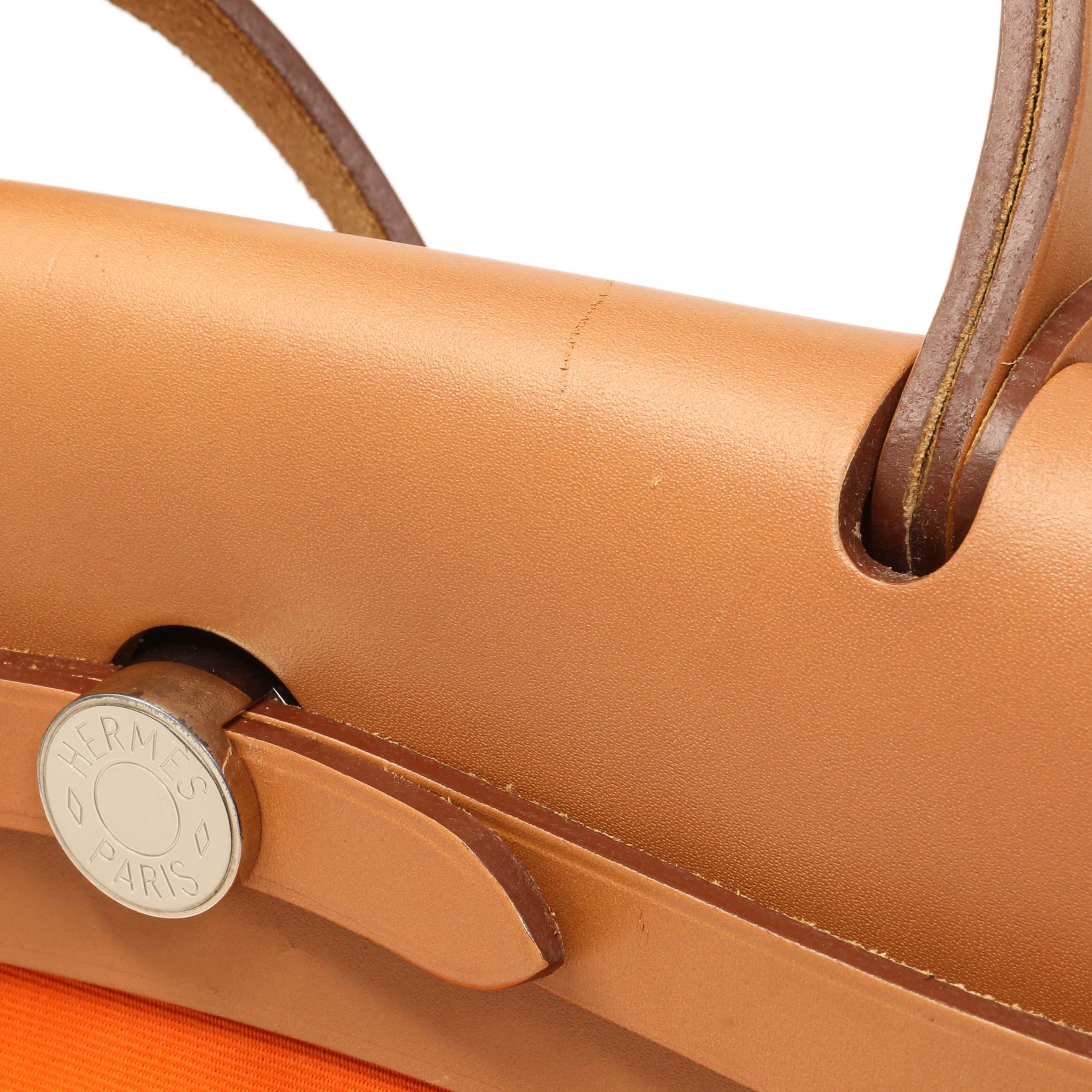 Hermes Vache Hunter Toile Herbag Zip 31 - Image 4