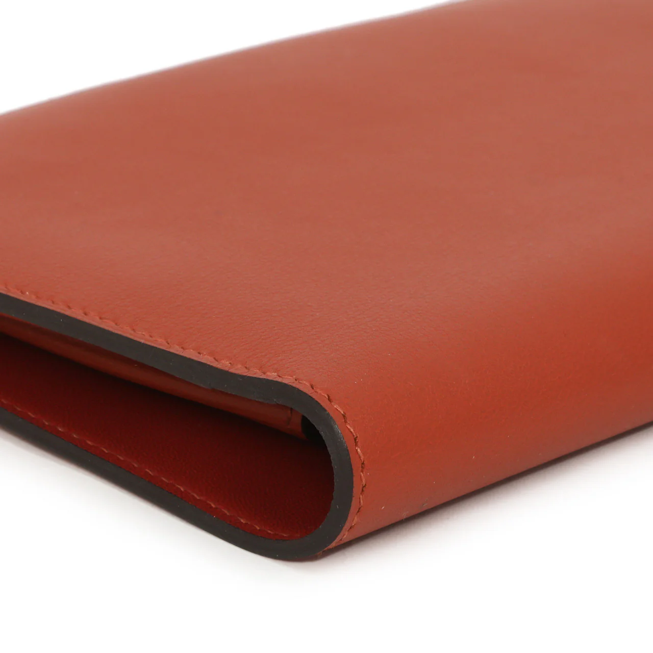 Hermes Vermillion Swift Leather Dogon Duo Wallet - Image 6