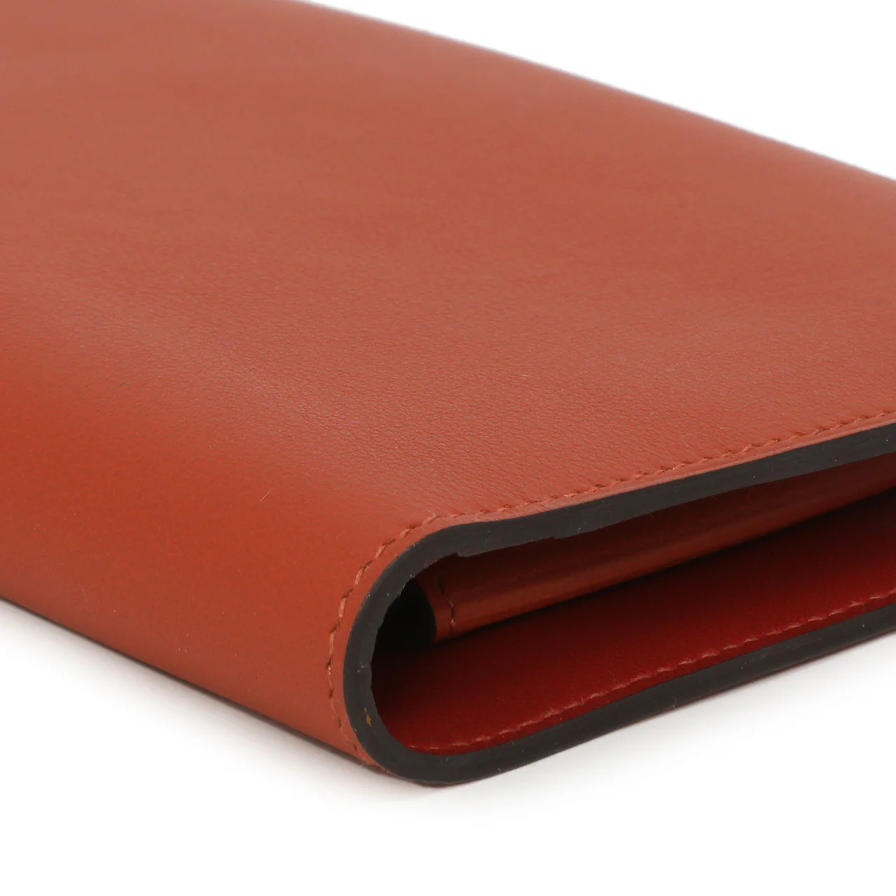 Hermes Vermillion Swift Leather Dogon Duo Wallet - Image 7