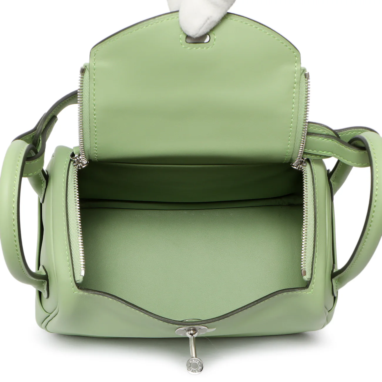 Hermes Vert Criquet Swift Mini Lindy 20 - Image 5