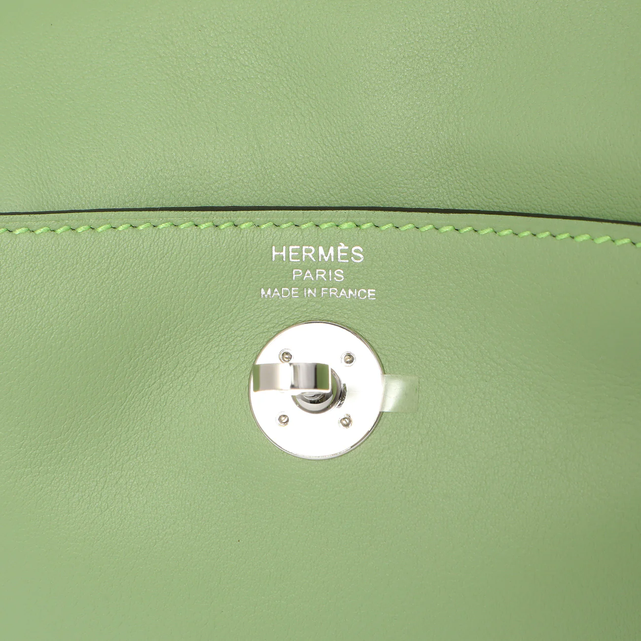 Hermes Vert Criquet Swift Mini Lindy 20 - Image 6