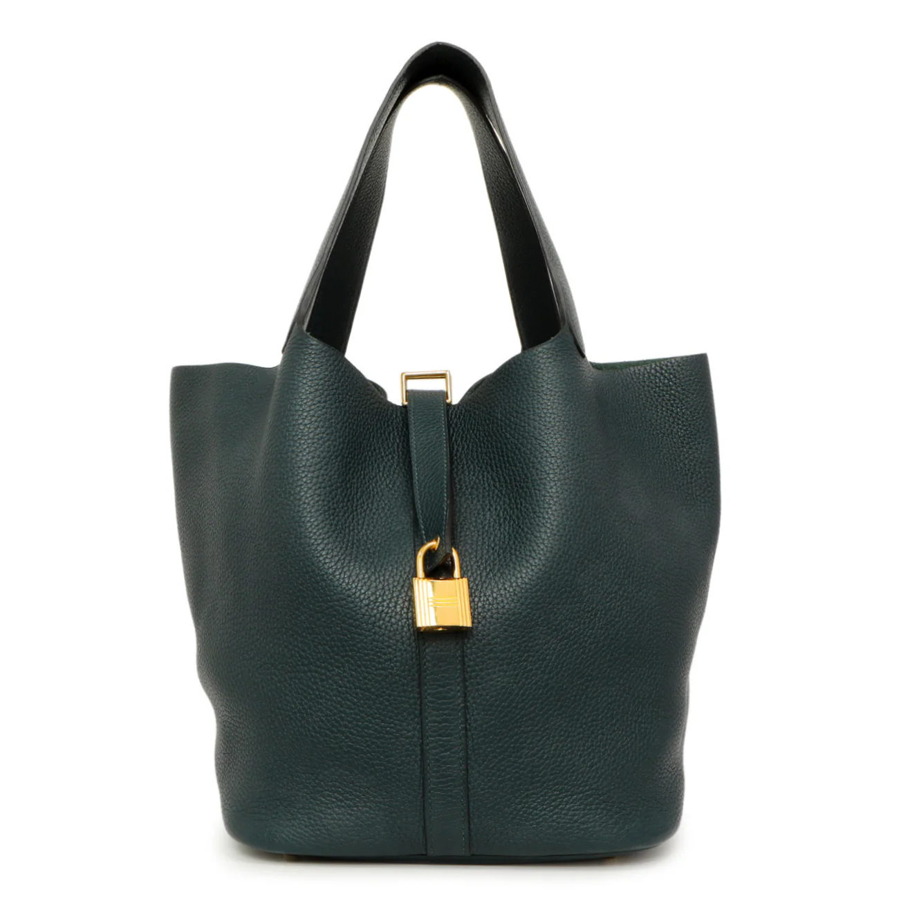 Hermes Vert Cypress Clemence Picotin Lock 26