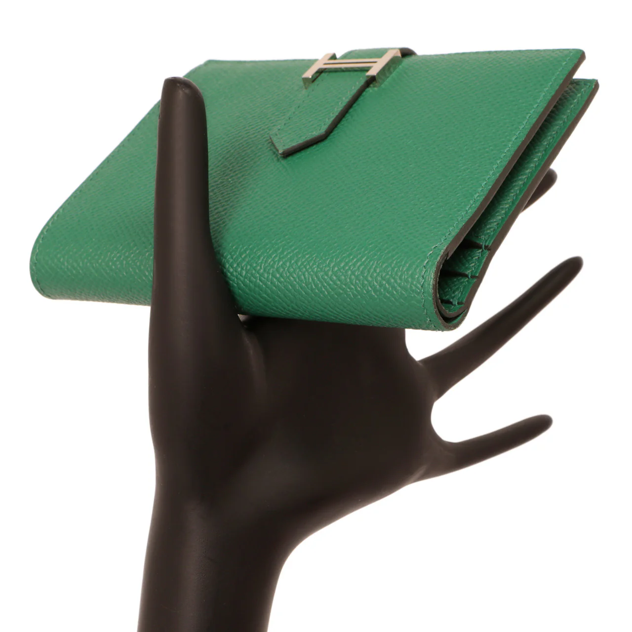 Hermes Vert Vertigo Epsom Bearn Compact Wallet - Image 7