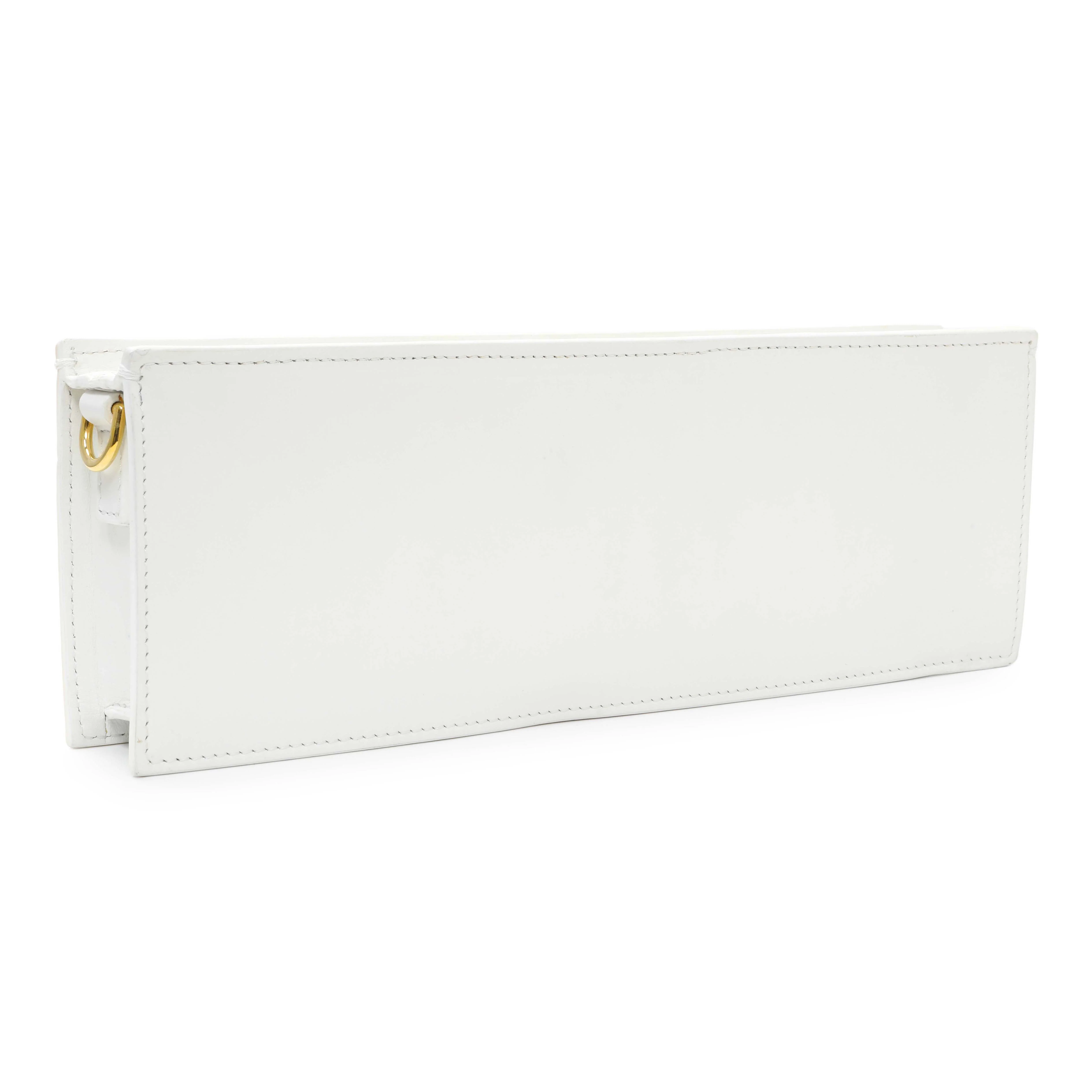 Jacquemus White Calfskin Le Ciuciu Satchel - Image 2