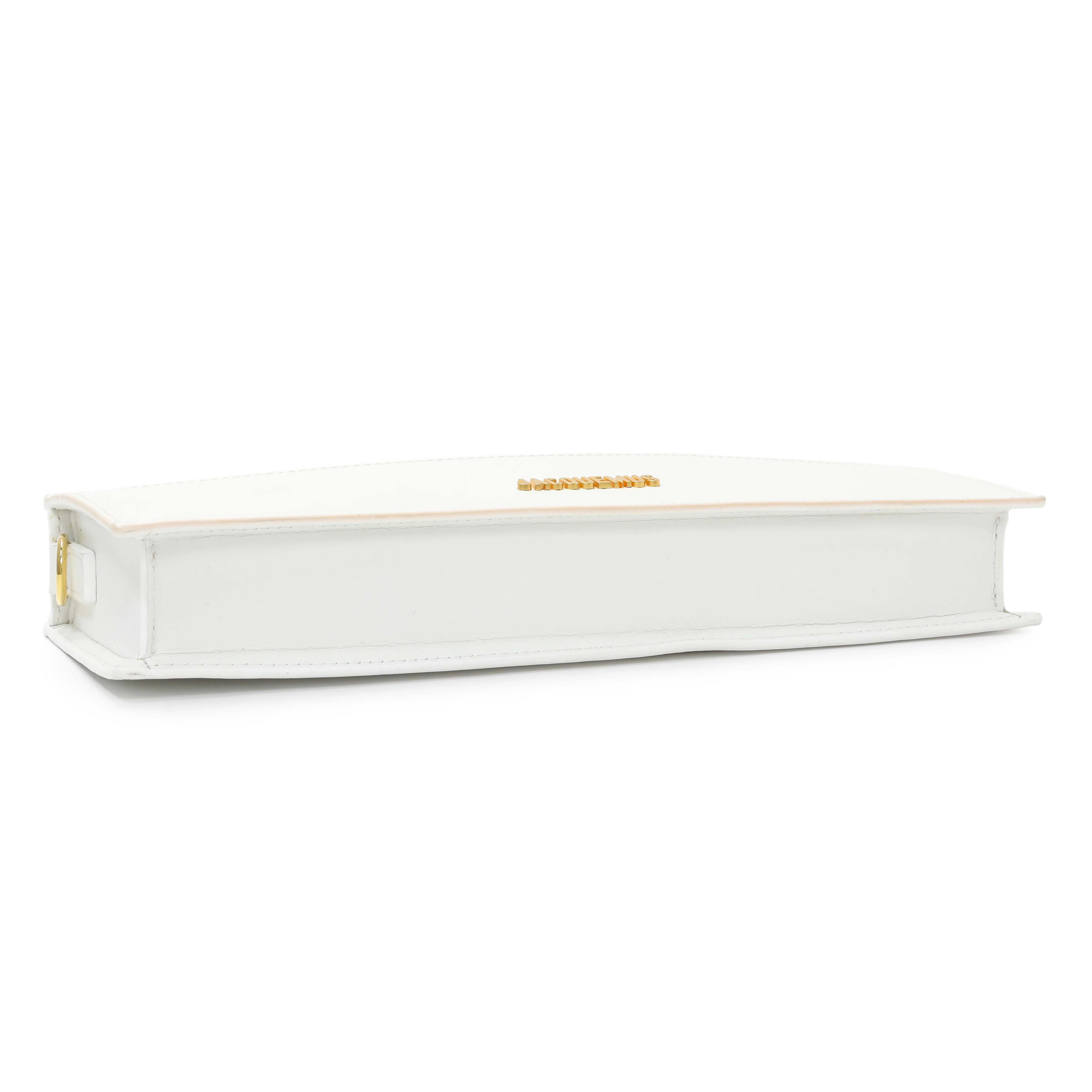 Jacquemus White Calfskin Le Ciuciu Satchel - Image 3