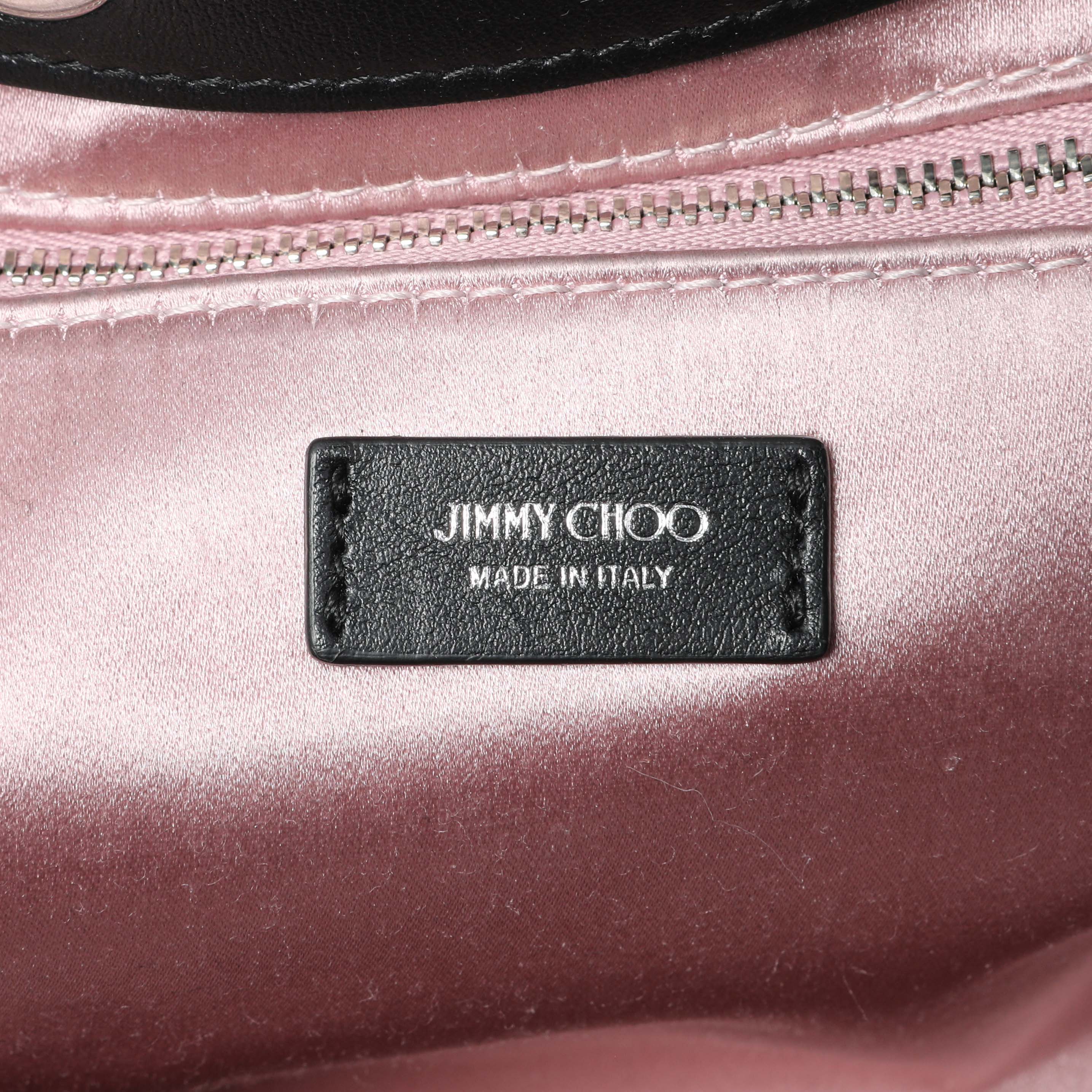 Jimmy Choo Black Knitted Medium Cinch Shoulder Bag - Image 5