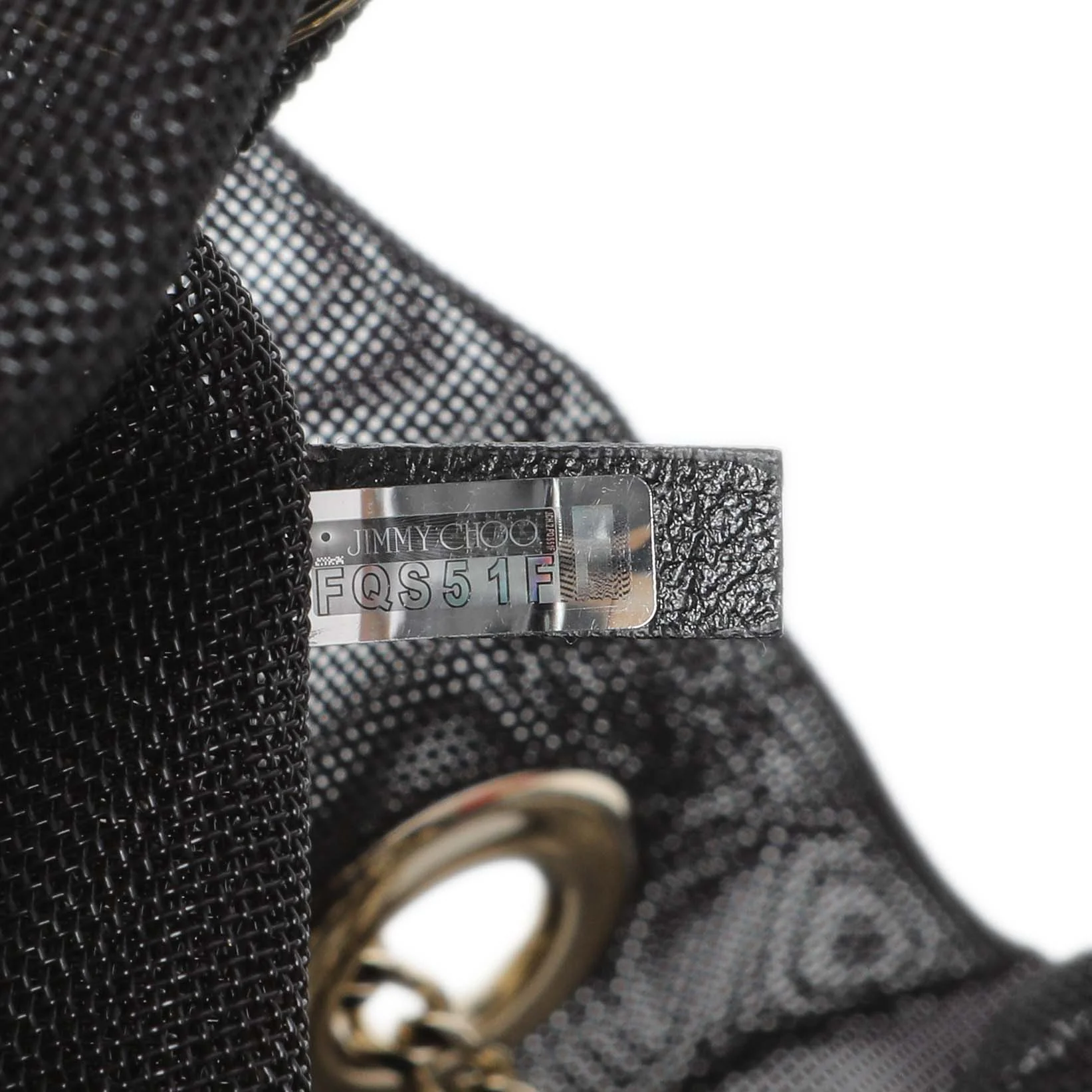 Jimmy Choo Black Mesh Bon Bon Bag - Image 5