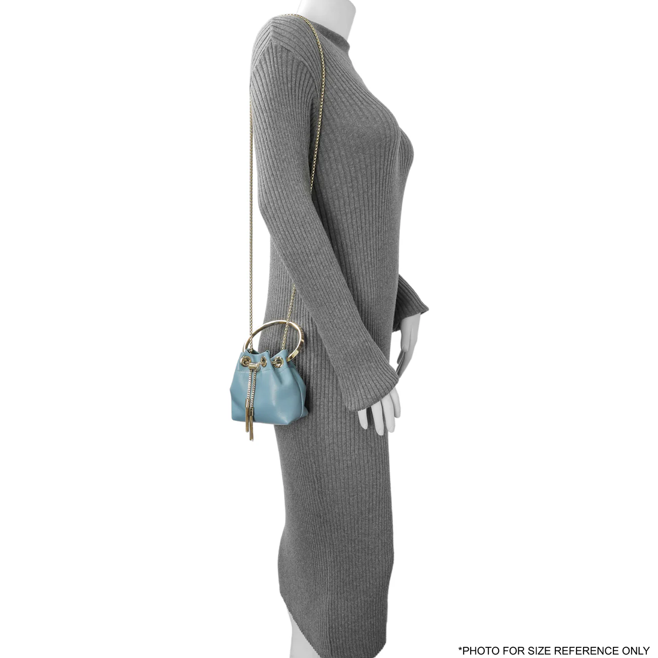 Jimmy Choo Blue Lambskin Micro Bon Bon Bag - Image 8