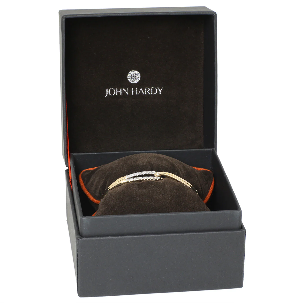 John Hardy 18K Diamond Bamboo Flex Hook Bracelet - Image 4