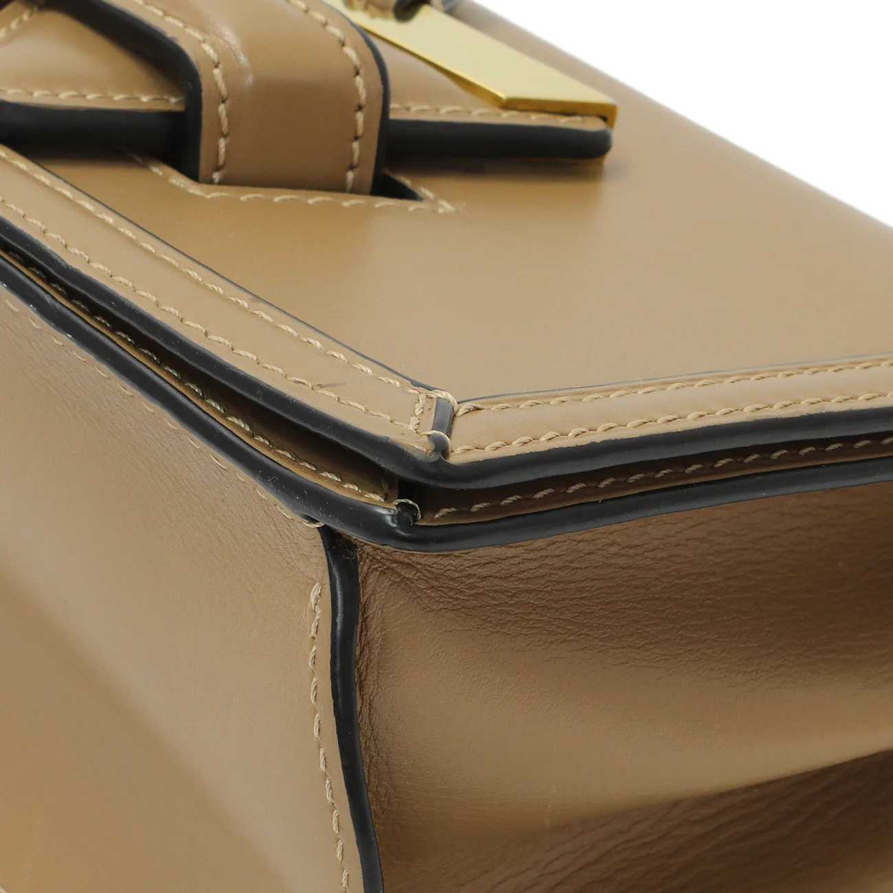 Loewe Beige Calfskin Small Barcelona Shoulder Bag - Image 5