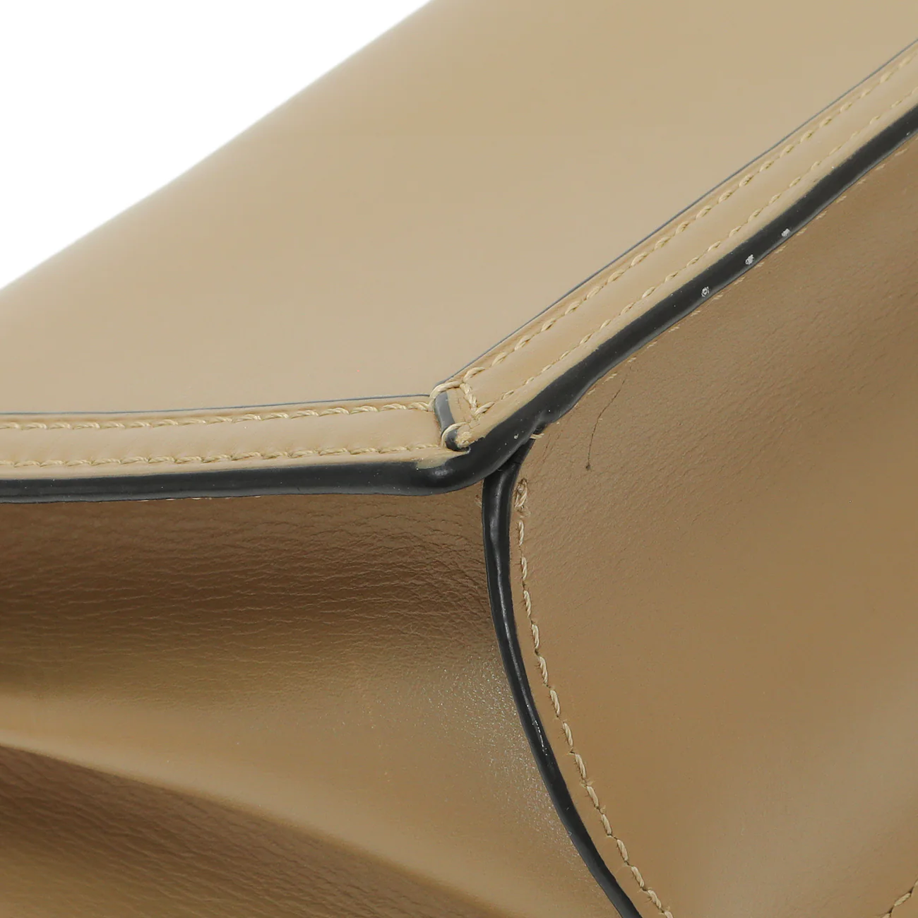 Loewe Beige Calfskin Small Barcelona Shoulder Bag - Image 6