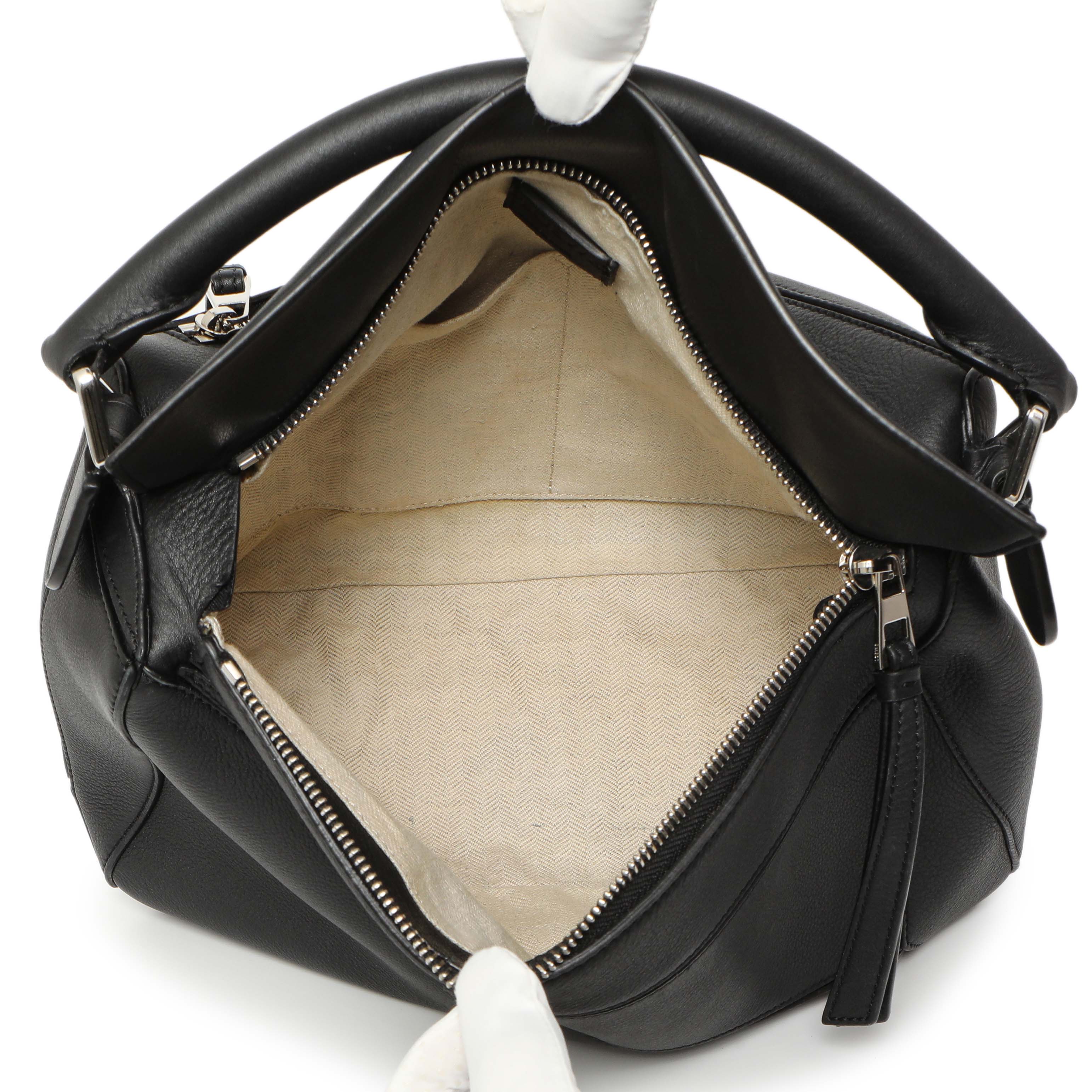 Loewe Black Calfskin Medium Puzzle Bag - Image 7